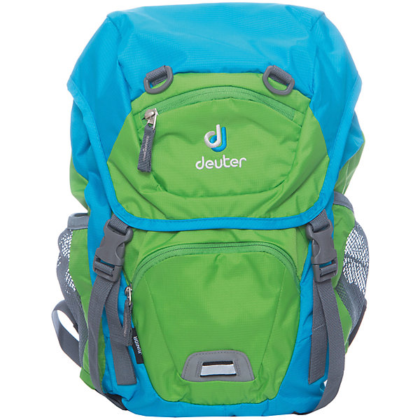 Deuter Рюкзак детский Kids, весенне-бирюзовый Deuter Рюкзак детский Kids, весенне-бирюзовыйДорожные сумки и чемоданы<br>Рюкзак Junior, весенне-бирюзовый, Deuter (Дойтер)<br><br>Характеристики:<br><br>• ортопедическая спинка Airstripes System<br>• нагрудный ремень<br>• широкие регулируемые лямки S-образной формы<br>• основное отделение затягивается с помощью шнурка<br>• есть клапан с карабинами<br>• внешний карман на молнии<br>• именная бирка<br>• внешний карман с внутренним карабином для ключей<br>• боковые сетчатые карманы на резинках<br>• дышащий материал спинки<br>• удобная ручка<br>• светоотражающие элементы <br>• материал: полиэстер<br>• размер: 39х24х14<br>• объем: 18 л<br>• вес: 420 грамм<br>• цвет: весенне-бирюзовый<br><br>Рюкзак Junior от Deuter изготовлен из прочного полиэстера. Спинка рюкзака впитывает влагу и пропускает воздух, что позволяет коже дышать. Модель имеет ортопедическую спинку, которая поможет правильно распределить нагрузку на спину. Широкие плечевые лямки и нагрудный ремень позаботятся о нагрузке на плечевой пояс. Рюкзак оснащен одним отделением (утягивается шнурком), сетчатыми боковыми карманами на резинке, внешним карманом на молнии и потайным карманом, располагающимся на клапане рюкзака. Внешний карман имеет внутренний карабин, на который ребенок сможет прикрепить ключи. Именная бирка на внутренней стороне предназначена для написания инициалов владельца. Светоотражающие элементы помогут предотвратить несчастные случаи в темное время суток. Такой рюкзак - настоящая находка для детей!<br><br>Рюкзак Junior, весенне-бирюзовый, Deuter (Дойтер) вы можете купить в нашем интернет-магазине.<br><br>Ширина мм: 190<br>Глубина мм: 430<br>Высота мм: 240<br>Вес г: 420<br>Возраст от месяцев: 60<br>Возраст до месяцев: 144<br>Пол: Мужской<br>Возраст: Детский<br>SKU: 4782520