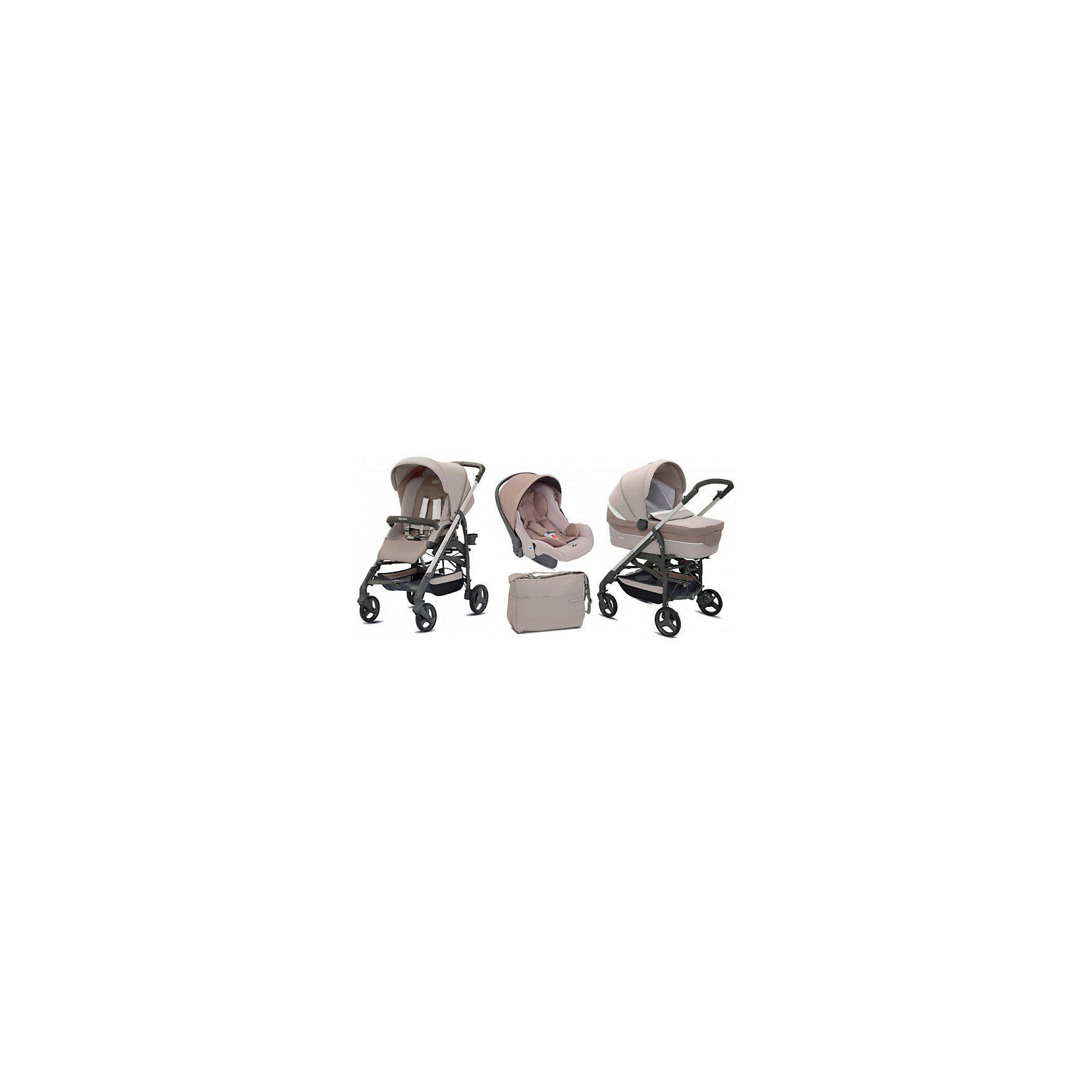 Коляска 3 в 1 Inglesina Trilogy System, Ecru, на шасси TrilogySlate Коляска 3 в 1 Inglesina Trilogy System, Ecru, на шасси TrilogySlateКоляски 3 в 1<br>Коляска 3 в 1 Trilogy System, Inglesina - уникальная модель, в которой продумана каждая мелочь. Она походит тем родителям, которые решили обеспечить своего малыша всеми возможными транспортными средствами на будущее. Прочная стальная рама с системой амортизации, делающая ход коляски плавным, оснащена передними поворотными колесами прекрасно подходящими для всех видов грунта. На шасси можно расположить люльку для младенца, прогулочный блок или автокресло. Система монтажа Easy Clips очень быстрая и удобная - нужная комплектация устанавливается в считанные минуты. Люлька с просторным ложем оснащена системой вентиляции, все текстильные элементы выполнены из высококачественных гипоаллергенных материалов. Спинку можно приподнять и опустить. В капюшоне – окошко для циркуляции воздуха.<br>Прогулочный блок оснащен ремнями безопасности. Спинка и подножка раскрываются до 175?, превращаясь в полноценное спальное место для крохи. <br><br>Дополнительная информация:<br><br>- Материал: текстиль, сталь, резина, пластик.<br>- 4 колеса: итые, резиновые, с подшипниками: передние – поворотные, с возможностью фиксации (рычаг блокировки расположен на раме).<br>- Диаметр колес: 17,5 см и 20,5 см.<br>- Система амортизации. <br>- Люлька на шасси: 112х56,5х86 см<br>- Шасси с прогулочным блоком в разложенном виде: 56,5x107x83 см<br>- Шасси с прогулочным блоком в сложенном виде: 36,5х97x48 см<br>- Размер автокресла: 55х42х68 см.<br>- Размер люльки: 62x47x86 см.<br>- Внутренний размер люльки: 22х34х74 см.<br>- Люлька: 2 положения спинки, ручка-переноска.<br>- Прогулочный блок: ремни безопасности, 3 положения спинки; 2 положения подножки, съемный бампер. <br>- В комплекте: шасси, люлька, автокресло, прогулочный блок, накидка на ножки, дождевик, подстаканник, сумка для мамы.<br>- Вес автокресла: 4 кг.<br>- Вес люльки: 5,5 кг.<br>- Вес шасси с прогулочным блоком: 9,5 кг.<br><br>Коляску 3 в 1 Trilogy System, Inglesina (Инглезина), Ecru, на шасси Trilogy Slate можно купить в нашем магазине.<br><br>Ширина мм: 1890<br>Глубина мм: 770<br>Высота мм: 920<br>Вес г: 25700<br>Возраст от месяцев: 0<br>Возраст до месяцев: 36<br>Пол: Унисекс<br>Возраст: Детский<br>SKU: 4783662