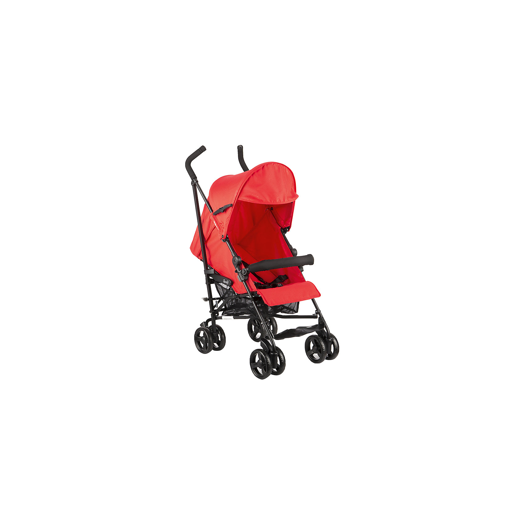 Прогулочная коляска Inglesina Swift, Chili Прогулочная коляска Inglesina Swift, ChiliПрогулочные коляски<br>Легкая и просто складывающаяся модель с полностью откидной спинкой отличается компактными габаритами в сложенном состоянии, легко транспортируется и занимает мало места при хранении. Прочная рама и сдвоенные колеса обеспечивают прекрасную проходимость на любом грунте. Модель имеет регулируемые пятиточечные ремни с мягкими защитными лямками (регулируются в двух положениях), регулируемую по наклону спинку, капюшон со смотровым окошком, эргономичные ручки с мягкими на ощупь рукоятками. Коляска очень легко и быстро складывается, оборудована специальным креплением, предотвращающим возможность случайного раскрытия сложенной коляски.<br><br>Дополнительная информация:<br><br>- Тип сложения: по типу зонта. <br>- Размеры в раскрытом состоянии: 48 x 108 x 75,5 см. <br>- Размеры в сложенном состоянии: 26 x 105 x 31 см.<br>- Вес: 6 кг. <br>- 8 колес (сдвоенные) диаметром 14,5 см.<br>- Передние поворотные колеса с блокировкой. <br>- Комплектация: прогулочная коляска, корзина для вещей.<br>- Регулируемая спинка (4 позиции, до 160 градусов).<br>- Эргономичные ручки с мягкими на ощупь рукоятками. <br>- Регулируемые пятиточечные ремни с мягкими защитными лямками. <br><br>Прогулочная коляска Swift, Inglesina (Инглезина), Chili, можно купить в нашем магазине.<br><br>Ширина мм: 270<br>Глубина мм: 250<br>Высота мм: 1100<br>Вес г: 7300<br>Возраст от месяцев: 0<br>Возраст до месяцев: 36<br>Пол: Унисекс<br>Возраст: Детский<br>SKU: 4783664