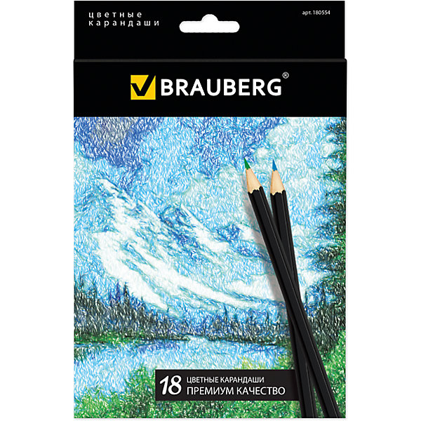 Цветные карандаши "Artist line", 18 цв., Brauberg