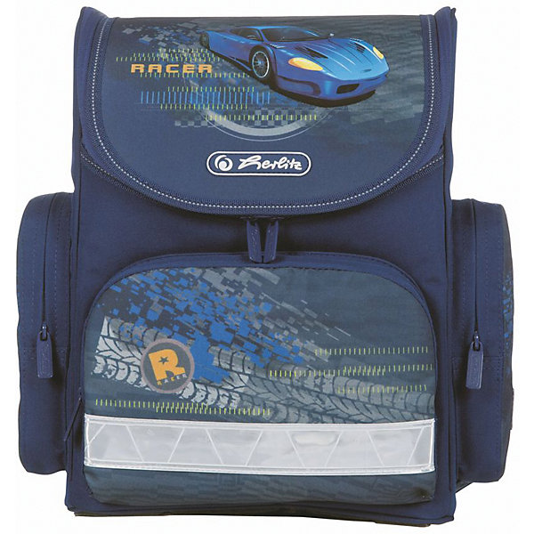 Ранец HerlitzBlue Racer Ранец HerlitzBlue RacerРанцы<br>Herlitz Mini - прекрасный выбор для ученика начальных классов!<br> В нем есть все, что нужно школьнику: компактность, легкость, вместительность, водоотталкивающая пропитка, светоотражающие вставки, боковые карманы, мягкие, регулирующиеся лямки, дышащая, эргономичная спинка.<br><br>Особенности:<br>- Крышка с застежкой-молнией.<br>- 1 передний карман на застежке-молнии.<br>- 2 боковых кармана на застежках-молниях.<br>- 2 внутренних отделения.<br>- Карточка для личные данные ученика под крышкой ранца.<br>- Прорезиненное дно.<br>- Эргономичная вентилируемая спинка.<br>- Уплотненные регулируемые лямки.<br>- Светоотражатели 3M на переднем кармане, боковых карманах и лямках.<br><br>Дополнительная информация:<br><br>- Объем: 10 л.<br>- Материал: полиэстер.<br>- Размер ранца: 34,5х32х19 см.<br>- Вес: 660 г.<br><br>Купить ранец Blue Racer можно в нашем магазине.<br><br>Ширина мм: 190<br>Глубина мм: 320<br>Высота мм: 345<br>Вес г: 975<br>Возраст от месяцев: 72<br>Возраст до месяцев: 132<br>Пол: Мужской<br>Возраст: Детский<br>SKU: 4794999