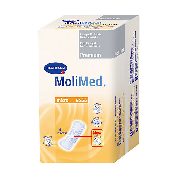 Прокладки MoliMed Premium micro впитываемость 260 мл., 14шт., Hartmann Прокладки MoliMed Premium micro впитываемость 260 мл., 14шт., HartmannУход и гигиена<br>Быстро впитывающие прокладки MoliMed (Молимед) Premium имеют ультрасорбционный слой Dry Plus,благодаря которому происходит действие переработки влаги в гель,что обеспечивает сухое состояние коже.Молекула CyDex предотвращает неприятные запахи,в свою очередь эластичные манжеты препятствуют развитию раздражительных процессов,а также противодействуют вытеканию жидкости из прокладок,при этом обеспечивая дыхание коже.Данные прокладки предназначены для применения во время небольших процессов выделения в послеродовой период.<br><br>Ширина мм: 120<br>Глубина мм: 220<br>Высота мм: 150<br>Вес г: 210<br>Возраст от месяцев: 216<br>Возраст до месяцев: 1188<br>Пол: Унисекс<br>Возраст: Детский<br>SKU: 4796671