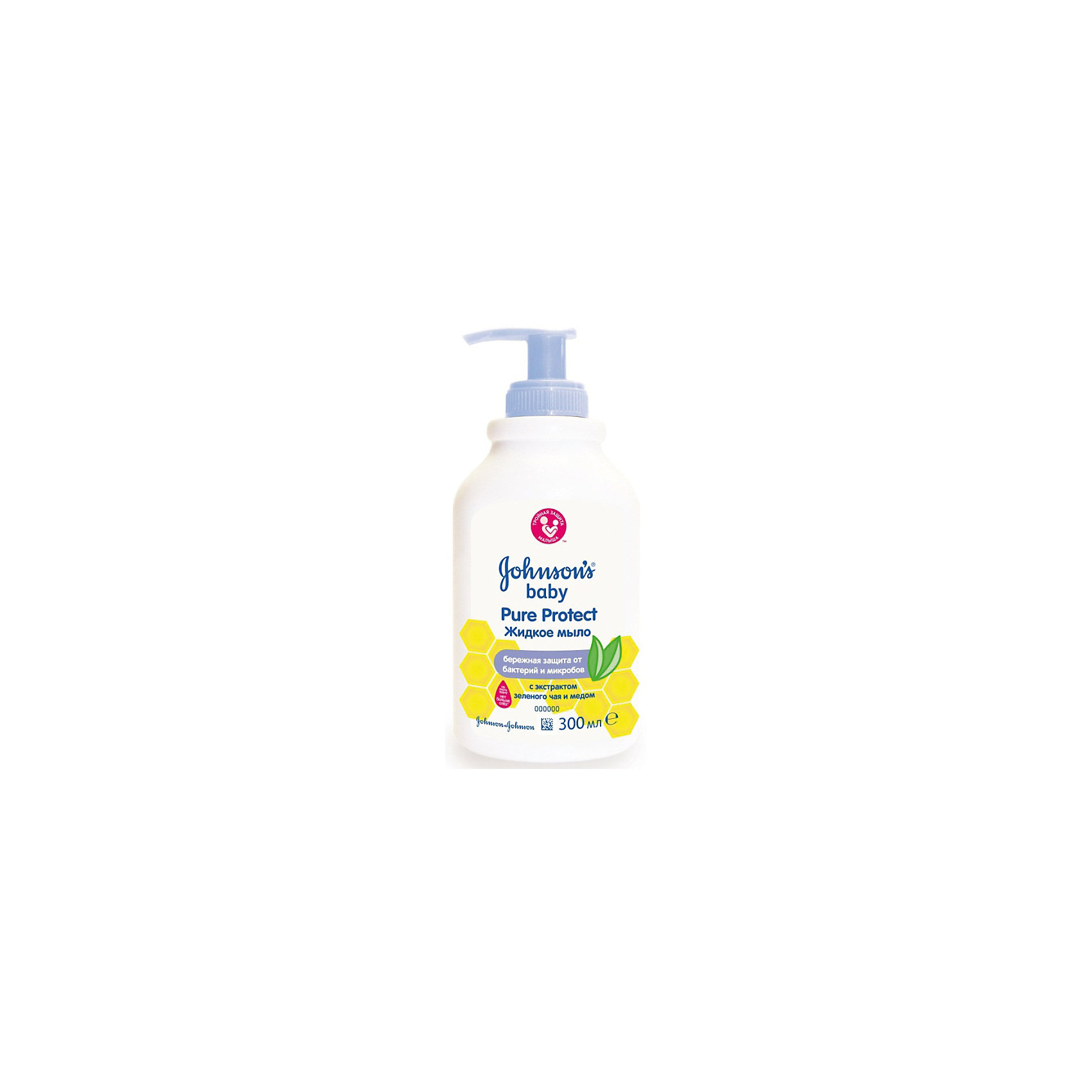 Жидкое мыло 2 в 1 для мытья рук и тела Pure Protect 300 мл, Johnson`s baby Жидкое мыло 2 в 1 для мытья рук и тела Pure Protect 300 мл, Johnson`s babyКупание малыша<br>Сочетание именно натуральных ингредиентов (прополис, зеленый чай) очень важно для чувствительной детской кожи. Более того, средства гипоаллергенные и не щиплют глазки”<br><br>Ширина мм: 55<br>Глубина мм: 70<br>Высота мм: 159<br>Вес г: 317<br>Возраст от месяцев: -2147483648<br>Возраст до месяцев: 2147483647<br>Пол: Унисекс<br>Возраст: Детский<br>SKU: 4796701