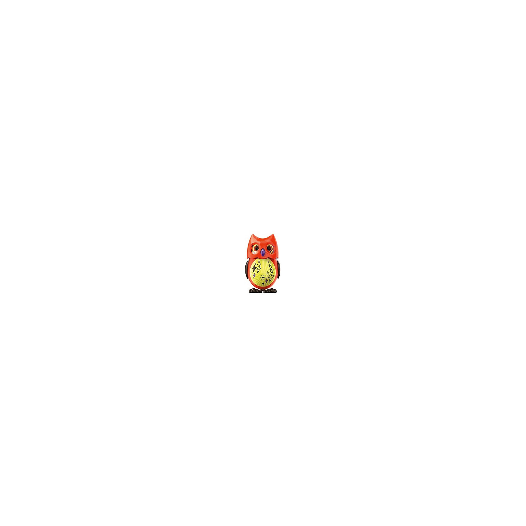 Поющая сова с кольцом, оранжевая, DigiBirds Поющая сова с кольцом, оранжевая, DigiBirdsИнтерактивные животные<br>Поющая сова с кольцом, оранжевая, DigiBirds, Silverlit (Сильверлит) ? интерактивная птичка от мирового производителя детских товаров Silverlit (Сильверлит). Сова оснащена световыми и звуковыми эффектами. Ее творческий репертуар состоит из 55 песенок, которые исполняются как в сольном виде, так и в хоровом. Имея столь разнообразный репертуар, эта игрушка вряд ли быстро наскучит вашему ребенку. Активируется сова тремя способами: на нее достаточно подуть или посвистеть в свисток, который идет в комплекте, или резко взмахнуть по воздуху, держа птичку в руке. Кроме того, сова умеет танцевать: в такт музыке машет крыльями, раскрывает клюв и поворачивает головой. Кроме того, пение сопровождается свечением больших очаровательных глаз.<br>Поющая сова с кольцом, оранжевая, DigiBirds, Silverlit (Сильверлит) ? совершенно уникальная игрушка, которая не только развлекает вашего ребенка, но и занимается его музыкальным развитием. В первую очередь, она способствует формированию музыкального слуха и памяти. Простые действия: подуть в свисток, подуть на сову ? простые, но очень эффективные упражнения, которые направлены на развитие речевого аппарата.<br>Поющая сова с кольцом, оранжевая, DigiBirds, Silverlit (Сильверлит) ? это миниатюрный музыкальный центр для вашего ребенка.<br><br>Дополнительная информация:<br><br>- Вид игр: сюжетно-ролевые игры <br>- Предназначение: для дома<br>- Батарейки: 3 шт. LR44<br>- Материал: высококачественный пластик<br>- Размер (ДхШхВ): 6,4*15,2*10,2 см<br>- Вес: 91 г<br>- Комплектация: сова, свисток-кольцо для птички, инструкция, батарейки<br>- Особенности ухода: протирать влажной губкой<br><br>ВНИМАНИЕ! Данный артикул имеется в наличии в разных цветовых исполнениях (сиреневый, красный, бирюзовый, белый, розовый, оранжевый). К сожалению, заранее выбрать определенный цвет невозможно. <br><br>Подробнее:<br><br>• Для детей в возрасте: от 3 лет и до 7 лет <br>• Страна производитель: Китай<br>• Торговый бренд: Silverlit<br><br>Поющую сову с кольцом, оранжевую, DigiBirds, Silverlit (Сильверлит) можно купить в нашем интернет-магазине.<br><br>Ширина мм: 64<br>Глубина мм: 152<br>Высота мм: 102<br>Вес г: 91<br>Возраст от месяцев: 36<br>Возраст до месяцев: 84<br>Пол: Унисекс<br>Возраст: Детский<br>SKU: 4797154