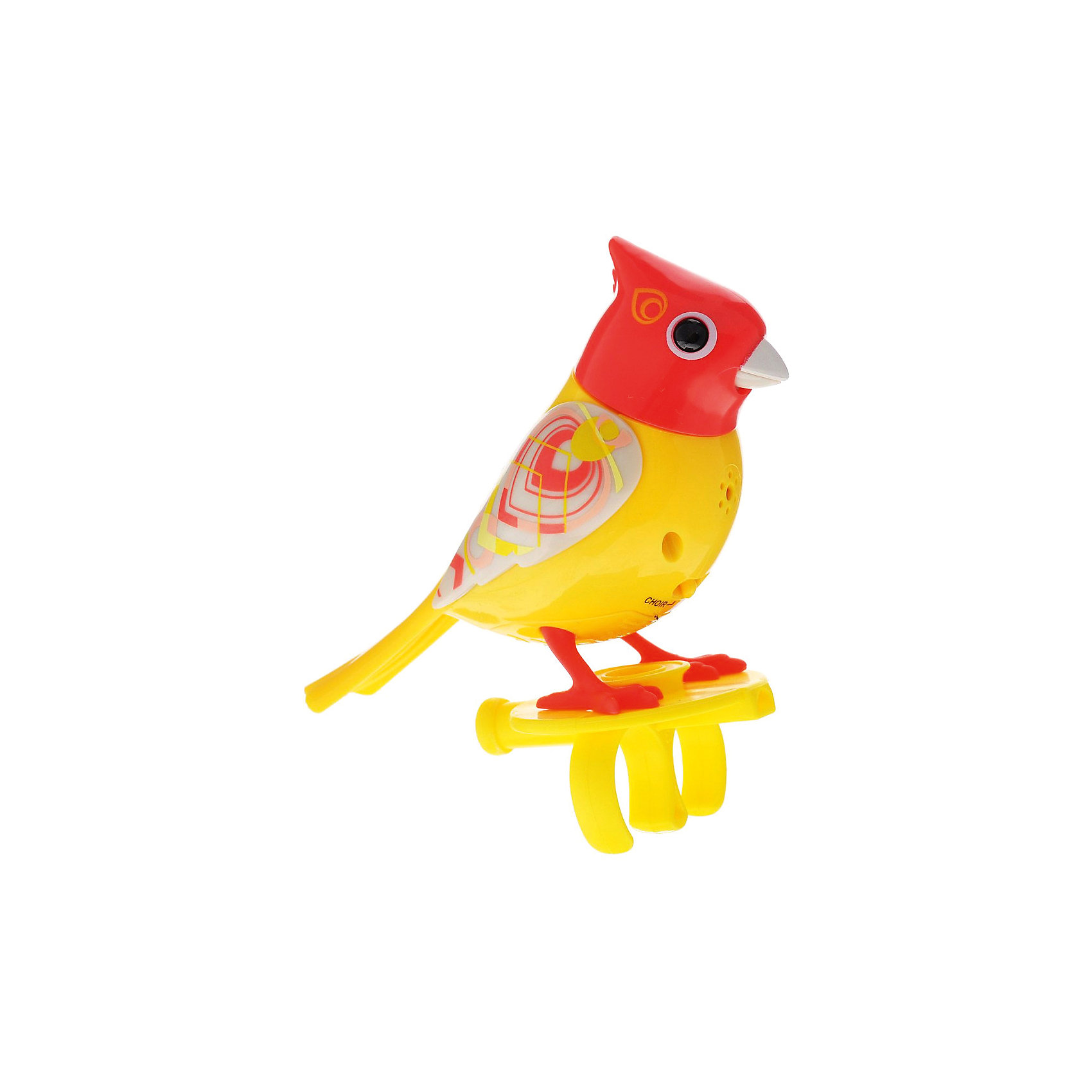 Поющая птичка с кольцом, красная, DigiBirds Поющая птичка с кольцом, красная, DigiBirdsИнтерактивные животные<br>Поющая птичка с кольцом, красная, DigiBirds, Silverlit (Сильверлит) ? музыкальная игрушка от мирового производителя детских товаров Silverlit (Сильверлит). Птичка оснащена световыми и звуковыми эффектами. Ее творческий репертуар состоит из 20 песенок, которые исполняются как в сольном виде, так и в хоровом. Птичка выполнена из высокопрочного пластика ярких расцветок. Активируется птичка тремя способами: на нее достаточно подуть или посвистеть в свисток, который идет в комплекте, или резко взмахнуть по воздуху, держа птичку в руке. <br>Поющая птичка с кольцом, красная, DigiBirds, Silverlit (Сильверлит) ? совершенно уникальная игрушка, которая не только развлекает вашего ребенка, но и занимается его музыкальным развитием. В первую очередь, она способствует формированию музыкального слуха и памяти. Простые действия: подуть в свисток, подуть на птичку ? простые, но очень эффективные упражнения, которые направлены на развитие речевого аппарата.<br>Поющая птичка с кольцом, красная, DigiBirds, Silverlit (Сильверлит) ? это миниатюрный музыкальный центр для вашего ребенка.<br><br>Дополнительная информация:<br><br>- Вид игр: сюжетно-ролевые игры <br>- Предназначение: для дома<br>- Дополнительные функции: синхронизация со всеми персонажами DigiFriends<br>- Батарейки: 3 шт. LR44<br>- Материал: высококачественный пластик<br>- Размер (ДхШхВ): 6,4*15,2*10,2 см<br>- Вес: 91 г<br>- Комплектация: птичка, свисток-кольцо, инструкция, батарейки<br>- Особенности ухода: протирать влажной губкой<br><br>ВНИМАНИЕ! Данный артикул имеется в наличии в разных цветовых исполнениях (сиреневый, синий, красный, розовый). К сожалению, заранее выбрать определенный цвет невозможно. <br><br>Подробнее:<br><br>• Для детей в возрасте: от 3 лет и до 7 лет <br>• Страна производитель: Китай<br>• Торговый бренд: Silverlit<br><br>Поющую птичку с кольцом, красную, DigiBirds, Silverlit (Сильверлит) можно купить в нашем интернет-магазине.<br><br>Ширина мм: 64<br>Глубина мм: 152<br>Высота мм: 102<br>Вес г: 91<br>Возраст от месяцев: 36<br>Возраст до месяцев: 84<br>Пол: Унисекс<br>Возраст: Детский<br>SKU: 4797166