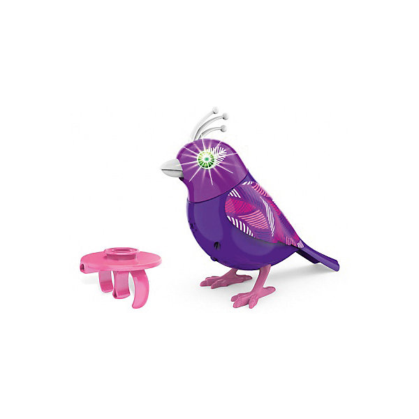 Птичка с мерцающими глазами, сиреневая, DigiBirds Птичка с мерцающими глазами, сиреневая, DigiBirdsРобокар Поли<br>Птичка с мерцающими глазами, сиреневая, DigiBirds, Silverlit (Сильверлит) ? поющая птичка из серии DigiBirds с дополнительным эффектом ? во время пения у нее светятся глаза. Кроме того, птичка оснащена световыми и звуковыми эффектами. Ее творческий репертуар состоит из 55 песенок, которые исполняются как в сольном виде, так и в хоровом. Птичка выполнена из высокопрочного пластика ярких расцветок. Активируется птичка тремя способами: на нее достаточно подуть или посвистеть в свисток, который идет в комплекте, или резко взмахнуть по воздуху, держа птичку в руке. <br>Птичка с мерцающими глазами, сиреневая, DigiBirds, Silverlit (Сильверлит) ? совершенно уникальная игрушка, которая не только развлекает вашего ребенка, но и занимается его музыкальным развитием. В первую очередь, она способствует формированию музыкального слуха и памяти. Простые действия: подуть в свисток, подуть на сову ? простые, но очень эффективные упражнения, которые направлены на развитие речевого аппарата.<br>Птичка с мерцающими глазами, сиреневая, DigiBirds, Silverlit (Сильверлит) ? это миниатюрный музыкальный центр для вашего ребенка.<br><br>Дополнительная информация:<br><br>- Вид игр: сюжетно-ролевые игры <br>- Предназначение: для дома<br>- Дополнительные функции: синхронизация со всеми персонажами DigiFriends<br>- Батарейки: 3 шт. LR44<br>- Материал: высококачественный пластик<br>- Размер (ДхШхВ): 6,4*15,2*10,2 см<br>- Вес: 91 г<br>- Комплектация: птичка, свисток-кольцо, инструкция, батарейки<br>- Особенности ухода: протирать влажной губкой<br><br>Подробнее:<br><br>• Для детей в возрасте: от 3 лет и до 7 лет <br>• Страна производитель: Китай<br>• Торговый бренд: Silverlit<br><br>Птичку с мерцающими глазами, сиреневую, DigiBirds, Silverlit (Сильверлит) можно купить в нашем интернет-магазине.<br><br>Ширина мм: 64<br>Глубина мм: 152<br>Высота мм: 102<br>Вес г: 91<br>Возраст от месяцев: 36<br>Возраст до месяцев: 84<br>Пол: Унисекс<br>Возраст: Детский<br>SKU: 4797172