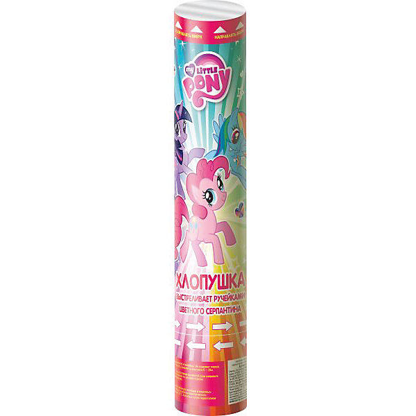 Хлопушка, My Little Pony Хлопушка, My Little PonyДетские хлопушки и бумфетти<br>Если Вы хотите, чтобы детский праздник запомнился надолго не только виновнику торжества, но и его гостям, необходимо разнообразить сценарий мероприятия такими яркими и громкими хлопушками. Они наполнят пространство вокруг разноцветными ручейками серпантина и поднимут настроение всем присутствующим!<br><br>Особенности:<br>- Не содержит пороха!<br>- Хлопушка приводится в действие при помощи пружинного механизма.<br>- Чтобы привести в действие хлопушку, поверните основание по часовой стрелке.<br>- Наполнена струящимся серпантином.<br><br>Дополнительная информация:<br><br>- Возраст: от 6 лет.<br>- Дальность выстрела: 6-25 м.<br>- Товар сертифицирован.<br>- Размер упаковки: 5х28х5 см.<br>- Вес в упаковке: 180 г.<br><br>Купить хлопушку My Little Pony, можно в нашем магазине.<br><br>Ширина мм: 5<br>Глубина мм: 28<br>Высота мм: 5<br>Вес г: 180<br>Возраст от месяцев: 12<br>Возраст до месяцев: 2147483647<br>Пол: Женский<br>Возраст: Детский<br>SKU: 4797458
