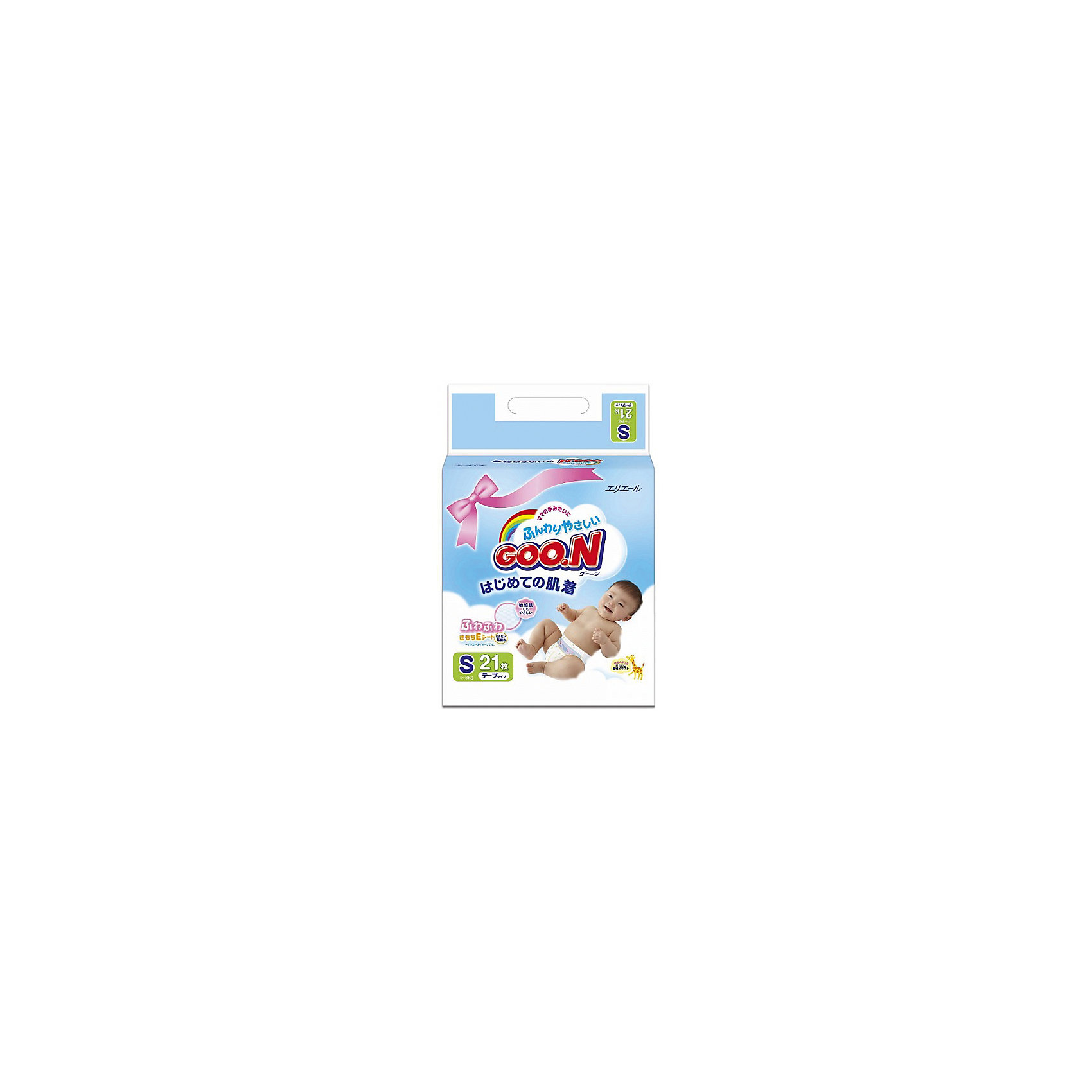 Подгузники Mini Pack 4-8 кг., 21 шт., S*8, GOON Подгузники Mini Pack 4-8 кг., 21 шт., S*8, GOONПодгузники классические<br>Японские подгузники Mini Pack торговой марки Goon изготавливаются только из высококачественных экологически чистых материалов. Подгузники Mini Pack такие мягкие и нежные подгузники они моментально впитывают влагу и долго удерживают её внутри. Содержат натуральный витамин Е, который питает кожу и повышает её защитные функции. Подгузники прекрасно пропускают воздух, предотвращая появление опрелостей.<br><br>Дополнительная информация: <br><br>- форма: на липучках<br>- вес ребенка: 4-8 кг.<br>- количество в упаковке: 21 шт.<br>- торговая марка: : Goon<br>- страна-производитель: Япония<br><br>Подгузники Mini Pack торговой марки Goon можно купить в нашем интернет-магазине.<br><br>Ширина мм: 600<br>Глубина мм: 600<br>Высота мм: 200<br>Вес г: 2317<br>Возраст от месяцев: -2147483648<br>Возраст до месяцев: 2147483647<br>Пол: Унисекс<br>Возраст: Детский<br>SKU: 4801602