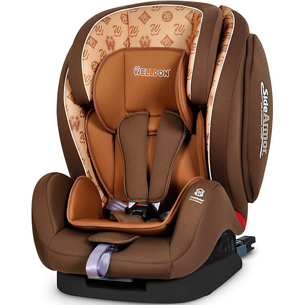 Автокресло Welldon Encore Fit SideArmor & CuddleMe ISO-FIX, 9-36 кг, Hallmarks Brown