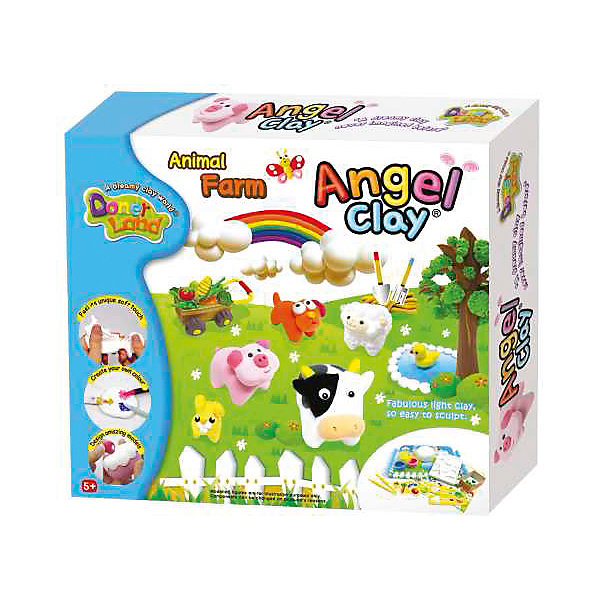 Игровой набор для лепки из глины "Animal Farm", Angel Clay