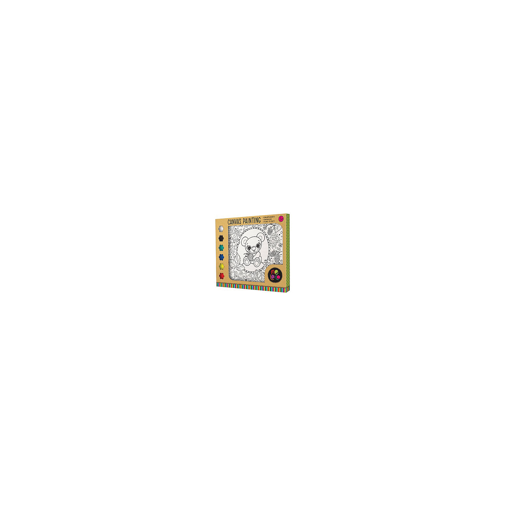 Роспись по холсту Мишка Misha, 20*20 см Роспись по холсту Мишка Misha, 20*20 смРисование<br>Роспись по холсту - прекрасное развивающие занятие для ребенка!<br>Набор способствует развитию собственного стиля ребенка, видения, воображения и творческих способностей! <br>А самое главное, рисунок сделанный своими руками будет прекрасным и самым важным подарком маме!<br><br>В наборе: <br>- Холст на рамке.<br>- 6 красок.<br>- Кисточка.<br><br>Дополнительная информация:<br><br>- Возраст: с 5 лет.<br>- Размер холста: 20х20 см.<br>- Размер упаковки: 20х2х24 см.<br>- Вес в упаковке: 110 г.<br><br>Купить роспись по холсту Мишка Misha можно в нашем магазине.<br><br>Ширина мм: 200<br>Глубина мм: 20<br>Высота мм: 240<br>Вес г: 110<br>Возраст от месяцев: 60<br>Возраст до месяцев: 108<br>Пол: Женский<br>Возраст: Детский<br>SKU: 4823382