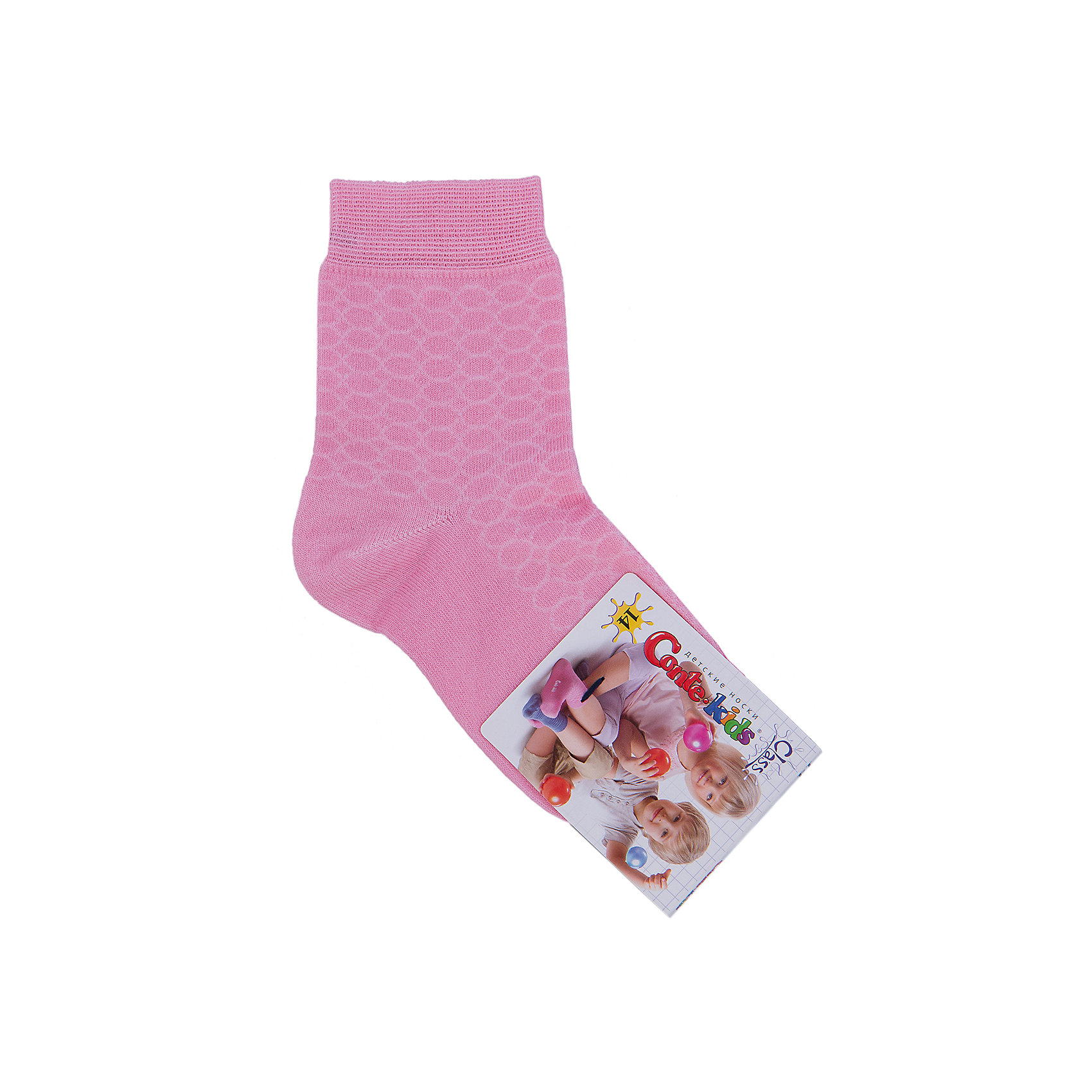 Носки для девочки Conte-kids Носки для девочки Conte-kidsНоски<br>Детские носки известной марки Conte-kids.<br>- Мягкие, эластичные, удобные и практичные.<br>- От белорусского производителя. <br>- Для девочек и мальчиков. <br><br>Состав: 50% - хлопок, 47,2% - полиамид, 2,8% - эластан.<br><br>Ширина мм: 87<br>Глубина мм: 10<br>Высота мм: 105<br>Вес г: 115<br>Цвет: розовый<br>Возраст от месяцев: 36<br>Возраст до месяцев: 48<br>Пол: Женский<br>Возраст: Детский<br>Размер: 14<br>SKU: 4823958