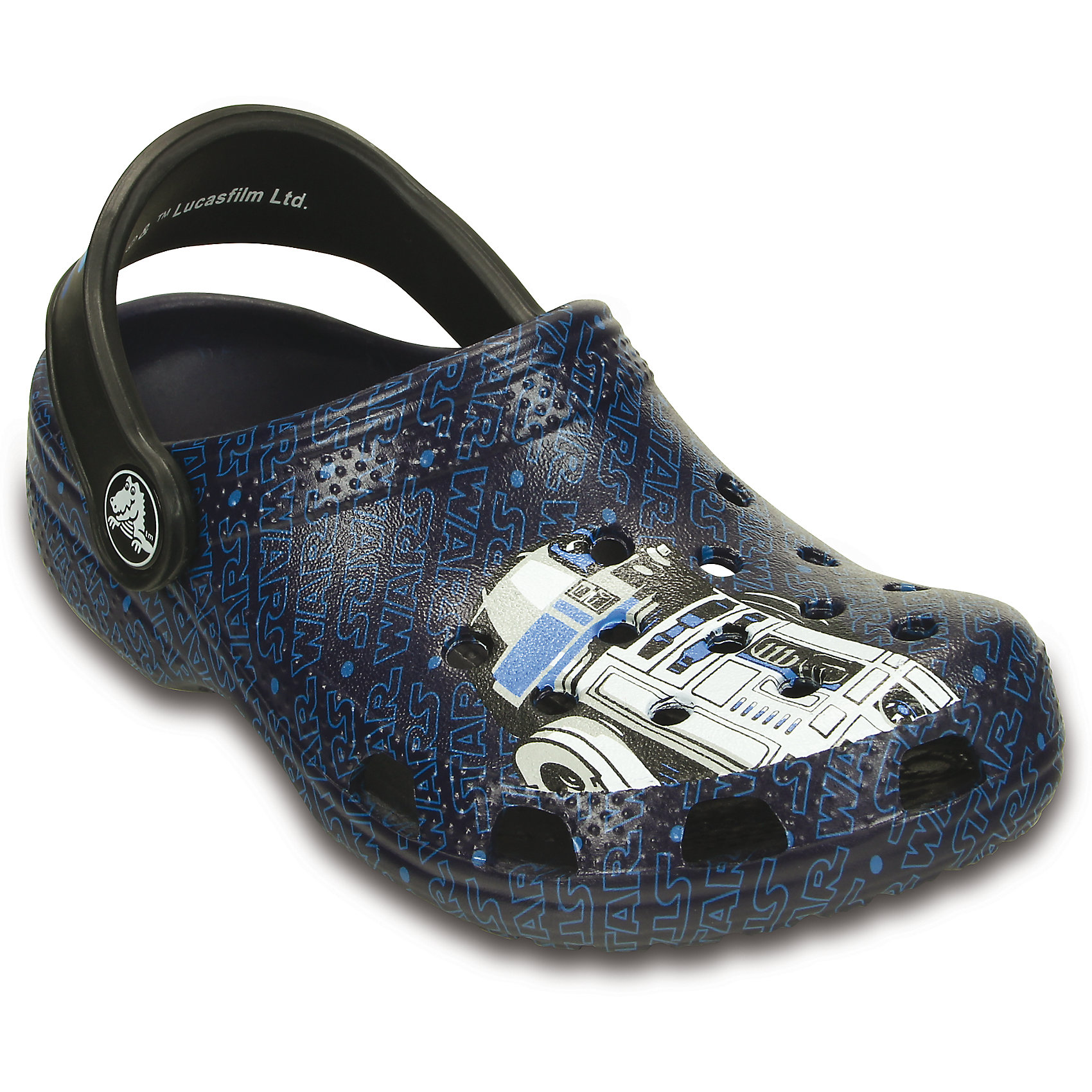 Сабо Classic Star Wars R2D2 C3PO Crocs Сабо Classic Star Wars R2D2 C3PO CrocsПляжная обувь<br>Характеристики товара:<br><br>• цвет: разноцветный<br>• материал: 100% полимер Croslite™<br>• литая модель<br>• вентиляционные отверстия<br>• бактериостатичный материал<br>• пяточный ремешок фиксирует стопу<br>• толстая устойчивая подошва<br>• с принтом<br>• анатомическая стелька с массажными точками стимулирует кровообращение<br>• страна бренда: США<br>• страна изготовитель: Китай<br><br>Для правильного развития ребенка крайне важно, чтобы обувь была удобной. Такие сабо обеспечивают детям необходимый комфорт, а анатомическая стелька с массажными линиями для стимуляции кровообращения позволяет ножкам дольше не уставать. Сабо легко надеваются и снимаются, отлично сидят на ноге. Материал, из которого они сделаны, не дает размножаться бактериям, поэтому такая обувь препятствует образованию неприятного запаха и появлению болезней стоп. <br>Обувь от американского бренда Crocs в данный момент завоевала широкую популярность во всем мире, и это не удивительно - ведь она невероятно удобна. Её носят врачи, спортсмены, звёзды шоу-бизнеса, люди, которым много времени приходится бывать на ногах - они понимают, как важна комфортная обувь. Продукция Crocs - это качественные товары, созданные с применением новейших технологий. Обувь отличается стильным дизайном и продуманной конструкцией. Изделие производится из качественных и проверенных материалов, которые безопасны для детей.<br><br>Сабо от торговой марки Crocs можно купить в нашем интернет-магазине.<br><br>Ширина мм: 225<br>Глубина мм: 139<br>Высота мм: 112<br>Вес г: 290<br>Цвет: синий<br>Возраст от месяцев: 12<br>Возраст до месяцев: 15<br>Пол: Мужской<br>Возраст: Детский<br>Размер: 21/22,34/35,27/28,29/30,23/24,25/26,31/32,33/34<br>SKU: 4828066
