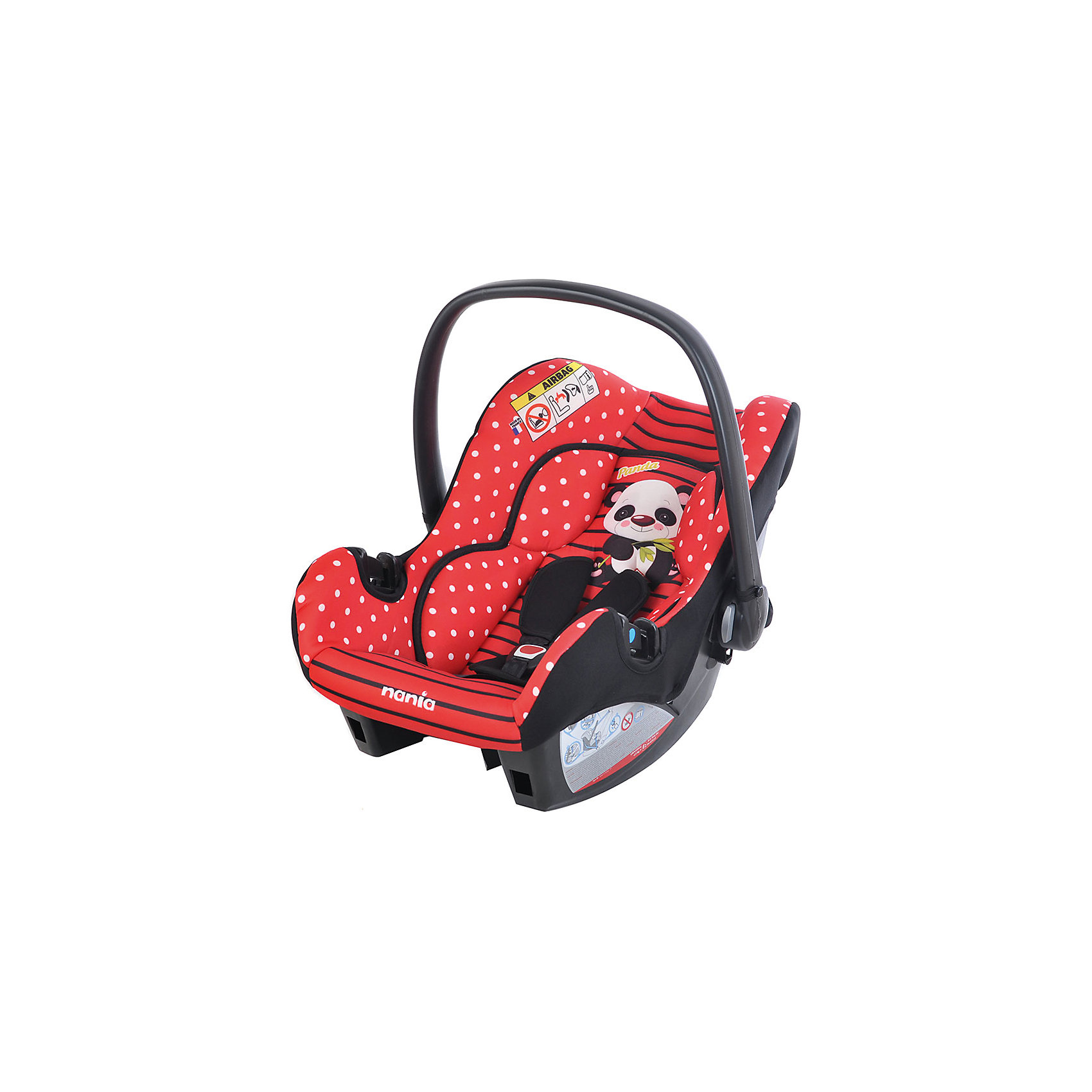 Автокресло Nania BEONE SP 0-13 кг, ANIMALS PANDA, красный Автокресло Nania BEONE SP 0-13 кг, ANIMALS PANDA, красныйГруппа 0+ (До 13 кг)<br>Яркое и комфортабельное детское автокресло Nania ANIMALS, что может быть прекрасней для Вашего ребенка?<br>Его используют для детей до 1 года, весом до 13 кг. Каркас, имеющий анатомическую форму, изготовлен из полипропилена. Трех точечный ремень безопасности. Съёмные тканевые части можно стирать вручную.<br><br>Характеристики:<br>- Группа: 0+(от 0 до 13кг).<br>- 3-точечные ремни безопасности с центральной регулировкой.<br>- Если ребенок растегнет замок или замок не закрыт должным образом, прозвучит предупредительный сигнал.<br>- 5 положений спинки.<br>- 6 положений подголовника.<br>- Съемные и моющиеся чехлы.<br>- Вид крепления: штатным ремнем автомобиля.<br>- Способ установки: на заднем сиденье лицом против направления движения и на переднем сиденье только в том случае, если подушка безопасности отключена.<br>- Тканевые чехлы можно снимать и стирать в деликатном режиме.<br><br><br>Дополнительная информация:<br><br>- Возраст: от 0 месяцев до 4 лет.<br>- Материал: пластик, текстиль.<br>- Цвет: красный.<br>- Размер упаковки: 65х44х30 см.<br>- Вес в упаковке: 2900 кг.<br><br>Купить автокресло BEONE SP, ANIMALS PANDA, Nania в красном цвете, можно в нашем магазине.<br><br>Ширина мм: 650<br>Глубина мм: 440<br>Высота мм: 300<br>Вес г: 2900<br>Возраст от месяцев: 0<br>Возраст до месяцев: 12<br>Пол: Унисекс<br>Возраст: Детский<br>SKU: 4828302