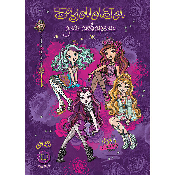 Бумага для акварели, А3, 10 л., Ever After High Бумага для акварели, А3, 10 л., Ever After HighХудожественная бумага<br><br><br>Ширина мм: 300<br>Глубина мм: 420<br>Высота мм: 5<br>Вес г: 264<br>Возраст от месяцев: 36<br>Возраст до месяцев: 2147483647<br>Пол: Женский<br>Возраст: Детский<br>SKU: 4833206