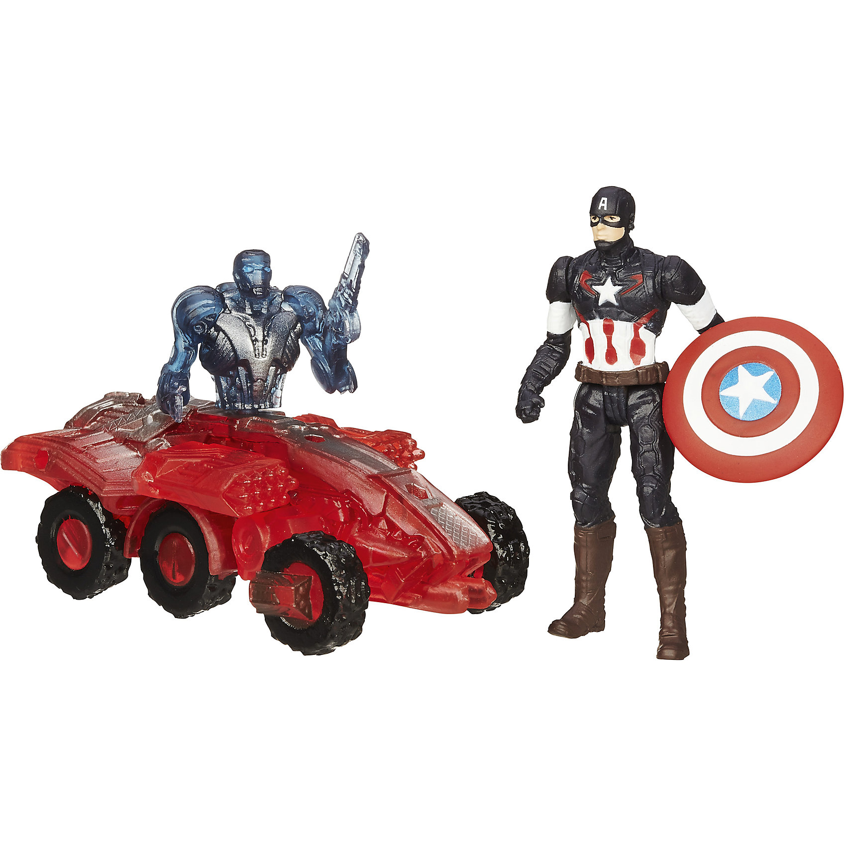 Мини-фигурки Мстителей, Marvel Heroes, B0423/B1483 Мини-фигурки Мстителей, Marvel Heroes, B0423/B1483Игрушки<br>Мини-фигурки Мстителей, Marvel Heroes, B0423/B1483.<br><br>Характеристики:<br><br>- В комплекте: фигурка Капитана Америки, разборная фигурка дрона Альтрона 002<br>- Размер фигурки Капитана Америки: 6 см.<br>- Материал: высококачественный пластик<br>- Размер упаковки: 4,4 x16 x 14 см.<br><br>Набор «Мини-фигурки Мстителей, Marvel Heroes» от Hasbro непременно привлечет внимание вашего ребенка и не позволит ему скучать. В наборе имеется качественная фигурка Капитана Америки в новейшем дизайне. Ему противостоит дрон Альтрона под номером 002. Этот устрашающий киборг выглядит как наполовину робот с человеческим торсом, наполовину бронированная машина с пушками. Фигурки подвижные. Они имеют по 5 точек артикуляции. Фигурку дрона можно разобрать по частям. Набор приурочен к фильму «Эра Альтрона», в котором рассказывается о новейших приключениях «Мстителей» и их борьбе против коварного искусственного интеллекта Альтрона.<br><br>Мини-фигурки Мстителей, Marvel Heroes, B0423/B1483 можно купить в нашем интернет-магазине.<br><br>Ширина мм: 159<br>Глубина мм: 44<br>Высота мм: 140<br>Вес г: 979<br>Возраст от месяцев: 48<br>Возраст до месяцев: 144<br>Пол: Мужской<br>Возраст: Детский<br>SKU: 4833570