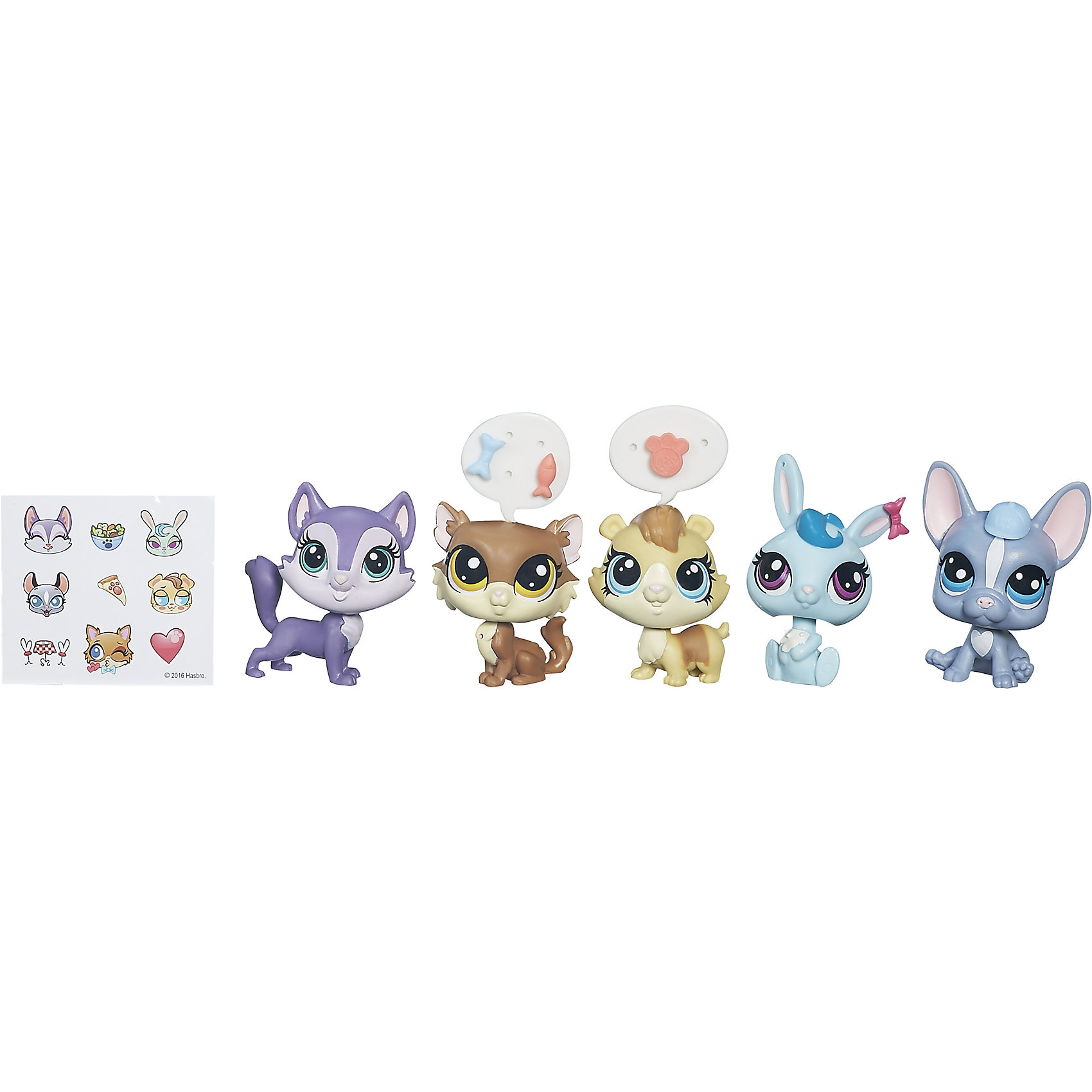 Мульти-набор зверюшек, Littlest Pet Shop, B5005/B0282 Мульти-набор зверюшек, Littlest Pet Shop, B5005/B0282Игрушки<br>Встречайте новую мини-коллекцию очаровательных зверюшек, они такие милый и очаровательные, что не оставят равнодушным ни одного ребенка! В одной упаковке 5 зверюшек, 5 аксессуаров и стикеры, чтобы рассказать, о чем думают забавные зверята. Собери их всех и проигрывай сценки из любимого телесериала Маленький зоомагазин! Дополнительная информация: - Материал: пластик. - Размер одной игрушки: 5 см. - Комплектация: 5 игрушек, 5 аксессуаров. Мульти-набор зверюшек, Littlest Pet Shop (Литл пет шоп) можно купить в нашем магазине.<br><br>Ширина мм: 202<br>Глубина мм: 49<br>Высота мм: 227<br>Вес г: 2247<br>Возраст от месяцев: 48<br>Возраст до месяцев: 144<br>Пол: Женский<br>Возраст: Детский<br>SKU: 4833587