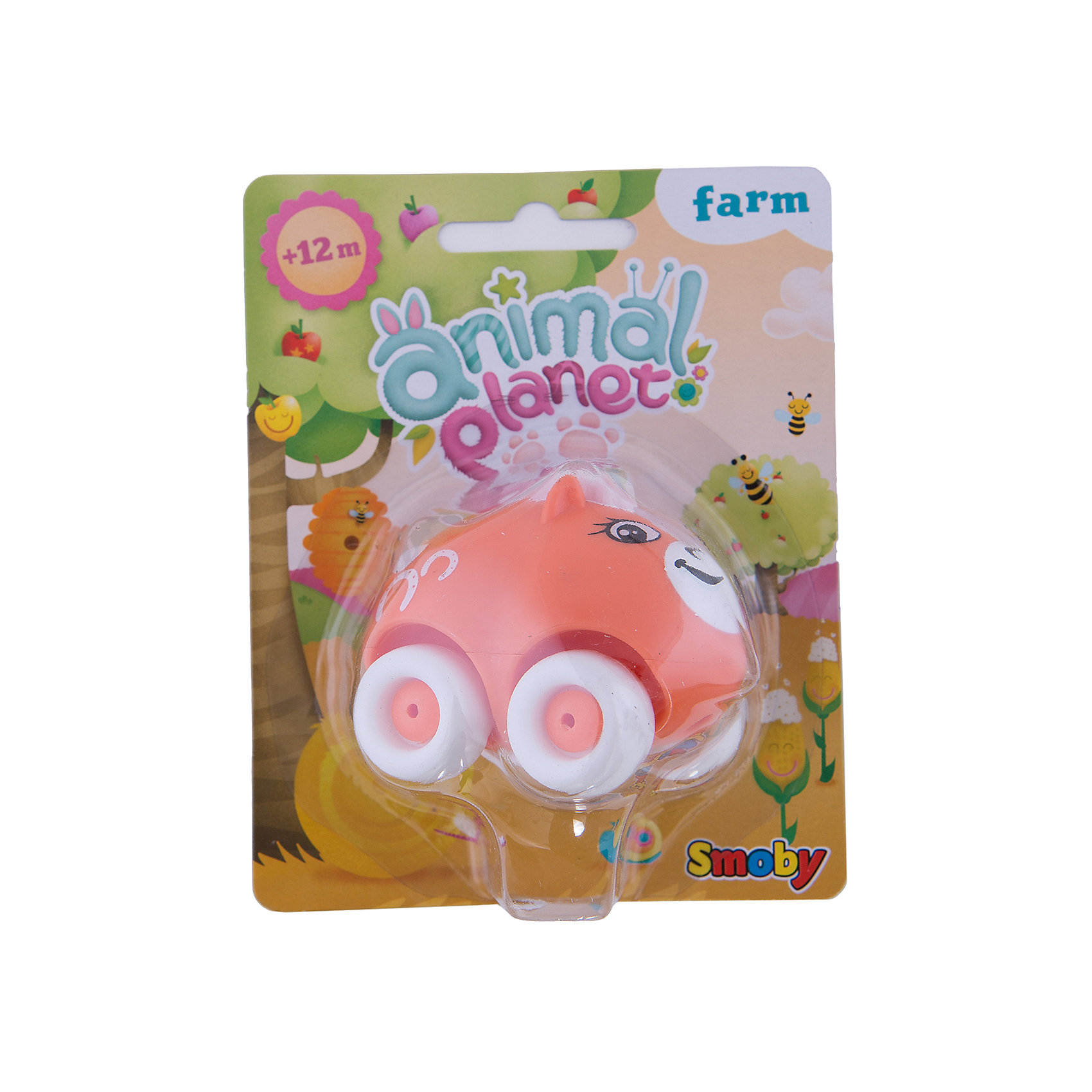 Smoby Машинка Animal Planet, Smoby, оранжевая smoby набор машинок animal planet мишка корова мышка