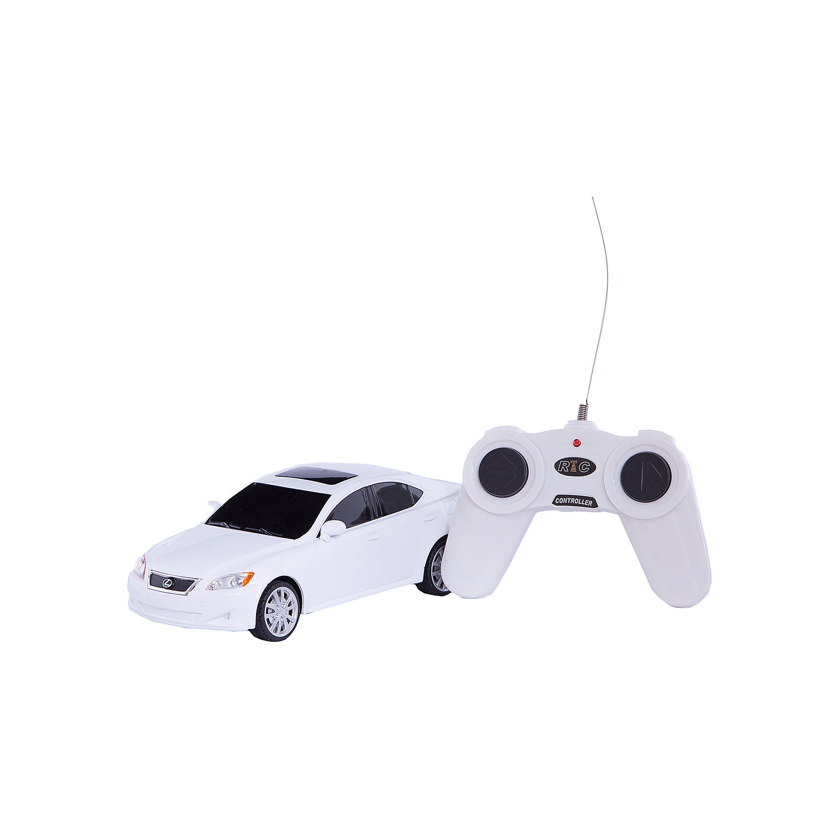 Машина LEXUS IS 350, 1:24, со светом, р/у, RASTAR, белый Машина LEXUS IS 350, 1:24, со светом, р/у, RASTAR, белыйКоллекционные модели<br>Красивый и стильный автомобиль представительского класса, выполненный в масштабе 1:18 приведет в восторг любого мальчишку! Машина прекрасно детализирована, очень похожа на настоящий автомобиль, развивает скорость до 7 км/ч. Модель имеет четыре направления движения: вперед, назад, вправо и влево, работающие задние огни и стоп-сигналы. Дополнительная информация: - Материал: пластик, металл. - Размер: 19,2 х 8,3 х 6 см. - Максимальная скорость 7 км/ч. - Время непрерывной работы: 45 мин. - Масштаб: 1:24. - Комплектация: машинка; пульт управления. - Звуковые и световые эффекты. - Элемент питания: 5 ААА батареек, 1 крона (в комплект не входят). - Дистанция управления: до 45 м. Машину LEXUS IS 350, 1:24, со светом, р/у, RASTAR можно купить в нашем магазине.<br><br>Ширина мм: 130<br>Глубина мм: 270<br>Высота мм: 110<br>Вес г: 450<br>Возраст от месяцев: 36<br>Возраст до месяцев: 144<br>Пол: Мужской<br>Возраст: Детский<br>SKU: 4838274