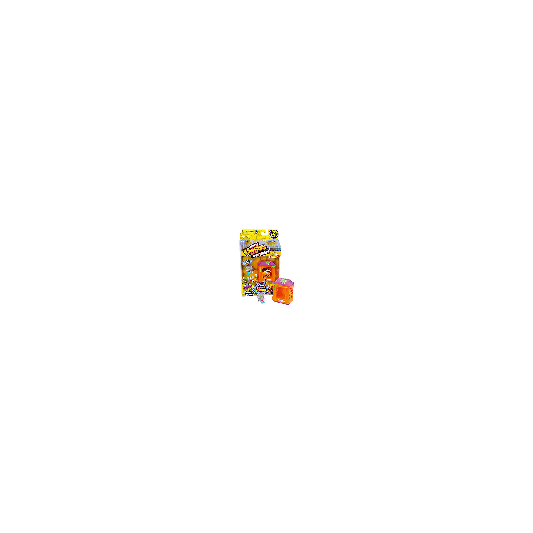 Набор Домик с фигуркой Mutt Hut, Ugglys Pet Shop Набор Домик с фигуркой Mutt Hut, Ugglys Pet ShopКоллекционные и игровые фигурки<br>Набор Домик с фигуркой, Ugglys Pet Shop – это настоящая находка для юной любительницы хулиганских питомцев.<br>Игровой набор из серии «Хулиганские животные» состоит из домика для питомца со звуковыми эффектами и уникальной фигурки питомца, которую нельзя найти в других упаковках и наборах серии. Яркий домик также неказист, как его обитатель, но может издавать преотвратительные звуки, если на него нажать. А если соединить несколько домиков вместе, то из них получится этакая шумная многоэтажная хрущоба для животных.<br><br>Дополнительная информация:<br><br>- В наборе: домик, уникальная фигурка<br>- Материал: высококачественная пластмасса, прорезиненный материал<br>- Батарейки: 2 батарейки LR44 (в комплект не входят)<br>- Размер упаковки: 140х230х50 мм.<br>- Вес: 189 гр.<br><br>Набор Домик с фигуркой, Ugglys Pet Shop можно купить в нашем интернет-магазине.<br><br>Ширина мм: 140<br>Глубина мм: 230<br>Высота мм: 50<br>Вес г: 189<br>Возраст от месяцев: 60<br>Возраст до месяцев: 144<br>Пол: Унисекс<br>Возраст: Детский<br>SKU: 4849997