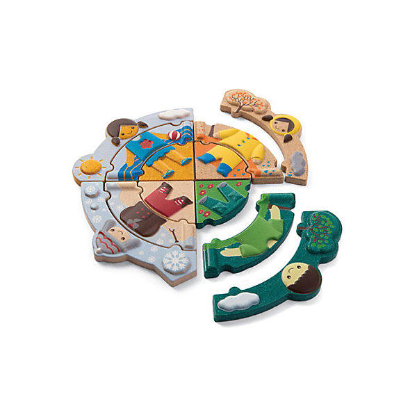 Пазл Времена года, Plan Toys Пазл Времена года, Plan ToysПазлы для малышей<br>Пазл Времена года поможет Вашему малышу развить логику и зрительное восприятие, а также улучшить координацию и мелкую моторику. Пазл состоит из 4 частей, каждая из которых изображает определенное время года. Необходимо правильно и последовательно соединить все части пазла, собрав изображения воедино. Все детали игры выполнены из качественного прессованного каучукового дерева с нанесением безопасных нетоксичных красок.<br><br>Дополнительная информация:<br><br>-Размер игры: 1х6х15 см<br>-Материал: дерево<br>-Вес: 0.4 кг<br><br>Пазл Времена года, Plan Toys можно купить в нашем интернет-магазине.<br><br>Ширина мм: 6<br>Глубина мм: 1<br>Высота мм: 15<br>Вес г: 400<br>Возраст от месяцев: 36<br>Возраст до месяцев: 1188<br>Пол: Унисекс<br>Возраст: Детский<br>SKU: 4862356