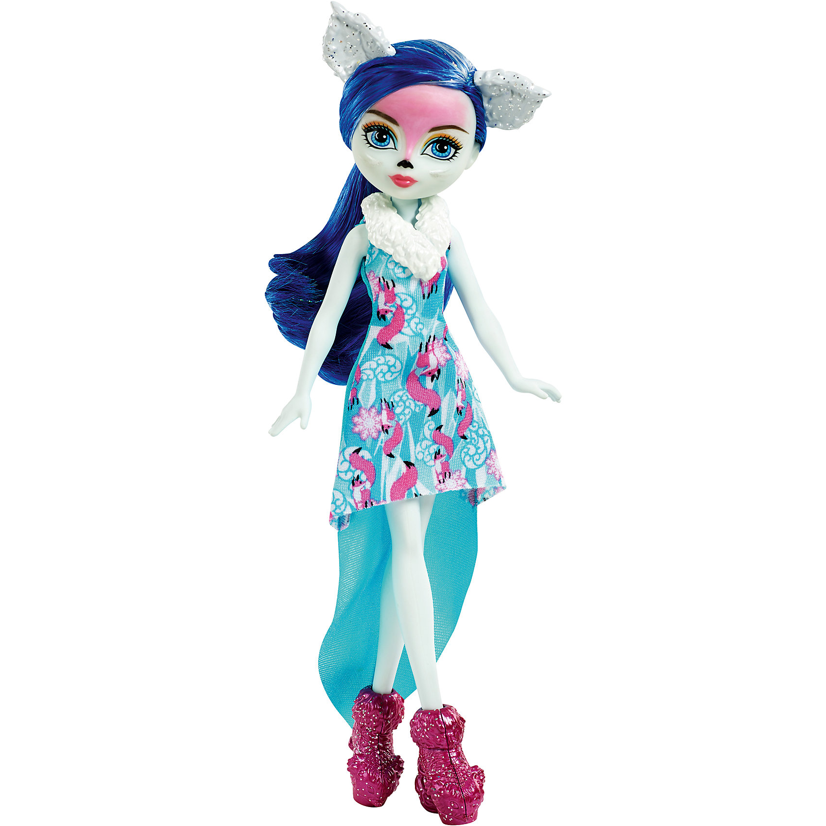 Кукла-пикси Фоксан из коллекции Заколдованная зима, Ever After High Кукла-пикси Фоксан из коллекции Заколдованная зима, Ever After HighEver After High Игрушки<br>Кукла Фоксан, Ever After High™ (Эвер Афтер Хай) ? одна из лесных фей-пикси серии Заколдованная зима, Ever After High. Кукла выполнены из безопасного эластичного пластика, головы из безопасного и нетоксичного ПВХ, волосы из нейлона. Все части тела: руки, ноги, голова ? подвижные.<br>Фоксан обучается с другими героинями знаменитого мультфильма Школа «Долго и Счастливо». Она является хранительницей лис. Ее образ состоит из полупрозрачных лисьих ушек, на платье — цветной принт с лисами, на ногах зимние сапожки яркого цвета. <br><br>Дополнительная информация:<br><br>- Вид игр: сюжетно-ролевые <br>- Предназначение: для дома<br>- Материал: пластик, ПВХ, текстиль, нейлон<br>- Цвет: голубой, розовый, белый<br>- Размер (Д*Ш*В): 5,5*10*32,5 см<br>- Вес: 208 г <br>- Особенности ухода: куклу можно купать, аксессуары ? мыть в теплой мыльной воде, платье ? ручная стирка<br><br>Подробнее:<br><br>• Для детей в возрасте: от 6 лет и до 12 лет<br>• Страна производитель: Индонезия<br>• Торговый бренд: Mattel<br><br>Куклу Фоксан, Ever After High™ (Эвер Афтер Хай) можно купить в нашем интернет-магазине.<br><br>Ширина мм: 55<br>Глубина мм: 100<br>Высота мм: 325<br>Вес г: 208<br>Возраст от месяцев: 72<br>Возраст до месяцев: 144<br>Пол: Женский<br>Возраст: Детский<br>SKU: 4867665