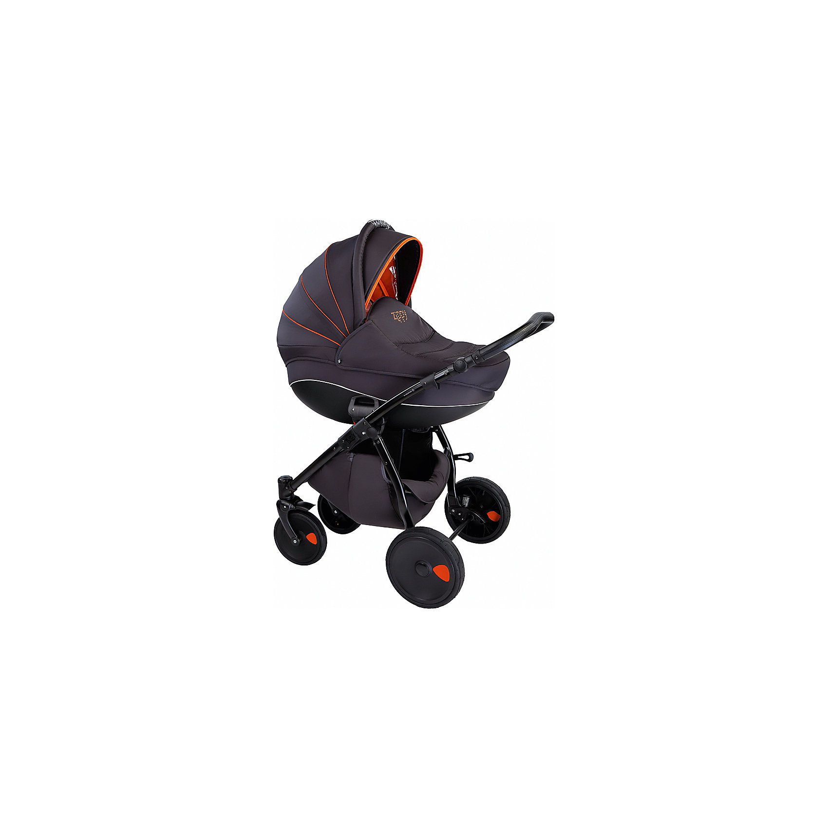 TUTIS Коляска 2 в 1 Zippy New, Tutis, серо/оранжевый tutis zippy new серо красная