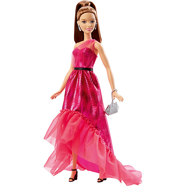 Кукла в вечернем платье-трансформере, Barbie Кукла в вечернем платье-трансформере, BarbieBarbie<br>Куклам Барби® идет розовый! Эти потрясающие платья с роскошными аксессуарами и современным покроем — «визитная карточка» Барби®. На выбор есть два варианта. Первый — кружевной верх, блестящая юбка «русалочка» (с тонкими оборками внизу) и длинные светлые волосы с розовыми прядями. Второй — сверкающее платье цвета «розовый металлик» с тонкими оборками на зауженной книзу юбке и темные волосы, собранные в высокий хвостик. У каждой куклы — свои принадлежности: серебряное украшение, подходящие к одежде туфли и сумочка. Барби® всегда одеты идеально и готовы сейчас же отправиться хоть на премьеру, хоть на званый вечер, хоть на показ мод! В наборе — кукла в одежде с обувью, украшением и сумочкой.<br><br>Ширина мм: 330<br>Глубина мм: 170<br>Высота мм: 330<br>Вес г: 279<br>Возраст от месяцев: 36<br>Возраст до месяцев: 396<br>Пол: Женский<br>Возраст: Детский<br>SKU: 4874138