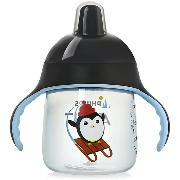 Чашка-поильник, 260 мл, 12 мес+, Philips Avent, черный Чашка-поильник, 260 мл, 12 мес+, Philips Avent, черныйПоильники<br>Такая чашка без труда поможет Вашему ребенку отучиться от бутылочки! Она оснащена специальным клапаном, который предотвращает проливание. Мягкий носик, расположенный под углом, облегчает питье из чашки и предотвращает повреждение нежных десен ребенка.<br><br>Особенности:<br>- Для большего удобства, носик расположен под углом.<br>- Мягкие силиконовые ручки.<br>- Чашка не содержит БИСФЕНОЛ-А.<br>- Можно мыть в посудомоечной машине.<br>- Легко превращается в обычную чашку.<br><br>Дополнительная информация:<br><br>- Возраст: от 12 месяцев.<br>- Объем: 260 мл.<br>- Цвет: черный.<br>- Размер упаковки: 9х12,5х19,8 см..<br>- Вес в упаковке: 112 г.<br><br>Купить чашку-поильник Philips Avent в черном цвете, можно в нашем магазине.<br><br>Ширина мм: 90<br>Глубина мм: 125<br>Высота мм: 198<br>Вес г: 112<br>Возраст от месяцев: 12<br>Возраст до месяцев: 36<br>Пол: Мужской<br>Возраст: Детский<br>SKU: 4880871