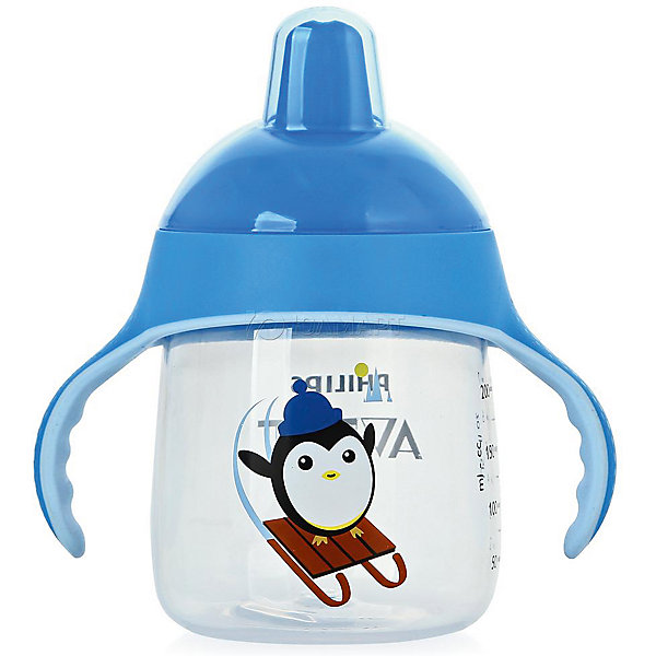 Чашка-поильник, 260 мл, 12 мес+, Philips Avent, голубой Чашка-поильник, 260 мл, 12 мес+, Philips Avent, голубойПоильники<br>Такая чашка без труда поможет Вашему ребенку отучиться от бутылочки! Она оснащена специальным клапаном, который предотвращает проливание. Мягкий носик, расположенный под углом, облегчает питье из чашки и предотвращает повреждение нежных десен ребенка.<br><br>Особенности:<br>- Для большего удобства, носик расположен под углом.<br>- Мягкие силиконовые ручки.<br>- Чашка не содержит БИСФЕНОЛ-А.<br>- Можно мыть в посудомоечной машине.<br>- Легко превращается в обычную чашку.<br><br>Дополнительная информация:<br><br>- Возраст: от 12 месяцев.<br>- Объем: 260 мл.<br>- Цвет: голубой.<br>- Размер упаковки: 9х12,5х19,8 см..<br>- Вес в упаковке: 112 г.<br><br>Купить чашку-поильник Philips Avent в голубом цвете, можно в нашем магазине.<br><br>Ширина мм: 90<br>Глубина мм: 125<br>Высота мм: 198<br>Вес г: 112<br>Возраст от месяцев: 12<br>Возраст до месяцев: 36<br>Пол: Унисекс<br>Возраст: Детский<br>SKU: 4880873
