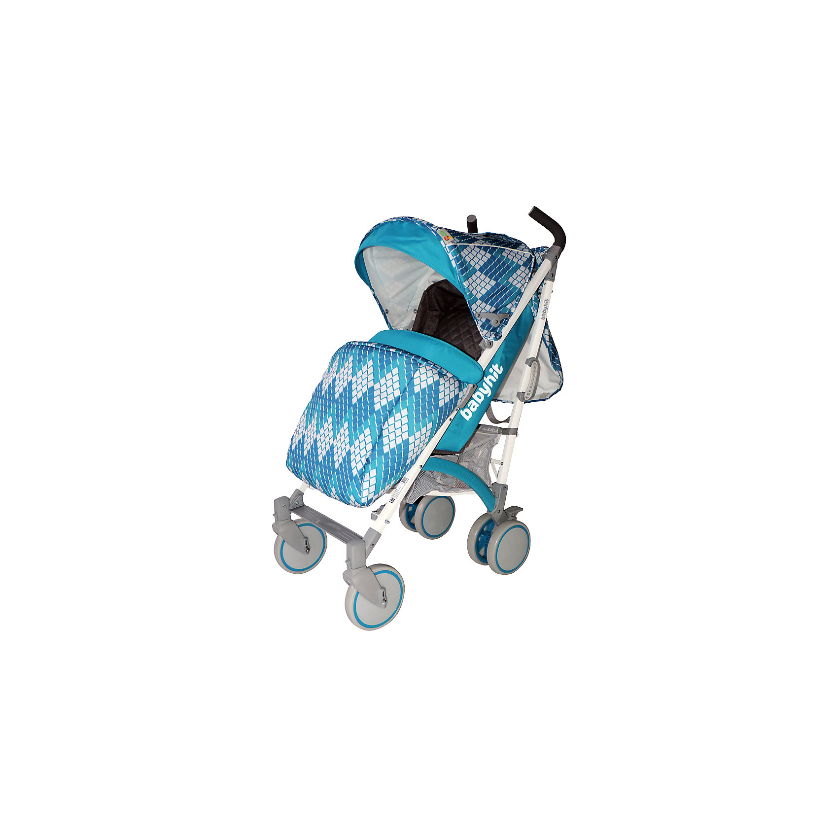 Коляска-трость BabyHit Rainbow RHOMBUS, голубой Коляска-трость BabyHit Rainbow RHOMBUS, голубойКоляски-трости<br>Rainbow, Baby Hit( бэби хит) – коляска-трость для детей от 6 месяцев до 3 лет. Для дополнительной безопасности малыша коляска оснащена съемным бампером, 5-точечными ремнями и паховым ремнем. 3 положения спинки и регулируемая подножка помогут вашему ребенку удобно расположиться и отдохнуть. Передние плавающие колеса можно зафиксировать; все колеса амортизированы. Капюшон-батискаф опускается до бампера коляска в случае необходимости. Коляска легко складывается и автоматически блокируется. Для удобства переноса предусмотрена специальная ручка. Есть корзина для покупок. С этой коляской вам будет очень комфортно гулять с крохой.<br>Особенности и преимущества:<br>-5-точечные ремни и паховый ремень для безопасности ребенка<br>-удобна при переносе в сложенном виде<br>-плавающие колеса можно зафиксировать<br>Размеры: 85x43x108 см<br>Вес: 7,4 кг<br>Дополнительные характеристики:<br>Ширина сиденья: 35 см<br>Длина подножки: 13 см<br>Глубина сиденья: 25 см<br>Размер спального места: 85x35 см<br>Высота спинки: 47 см<br>В комплекте: чехол для ног, дождевик, сумка для мамы, москитная сетка<br>Вы можете приобрести коляску Rainbow в нашем интернет-магазине.<br>ВНИМАНИЕ! Данный артикул имеется в наличии в разных цветовых исполнениях (черный/желтый, розовый, голубой). К сожалению, заранее выбрать определенный цвет не возможно.<br><br>Ширина мм: 260<br>Глубина мм: 250<br>Высота мм: 900<br>Вес г: 8700<br>Возраст от месяцев: 6<br>Возраст до месяцев: 36<br>Пол: Унисекс<br>Возраст: Детский<br>SKU: 4881275