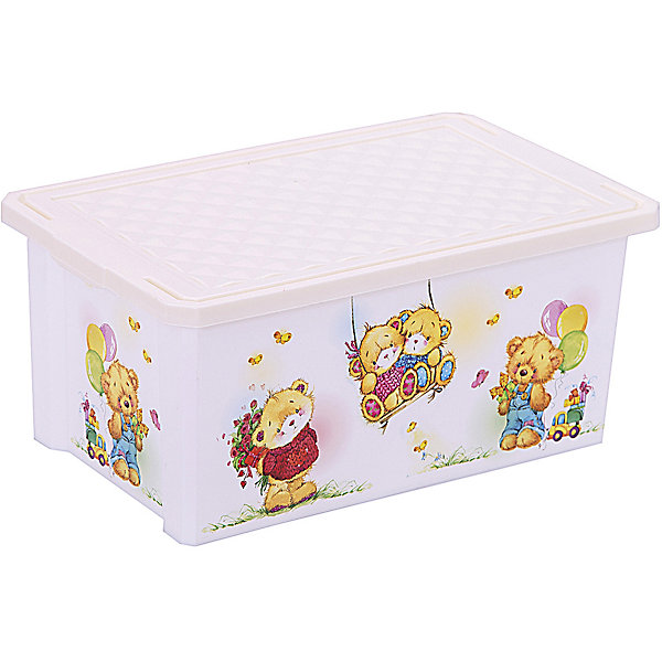 Ящик для хранения игрушек X-BOX Bears 12л, Little Angel, слоновая кость Ящик для хранения игрушек X-BOX Bears 12л, Little Angel, слоновая костьЯщики для игрушек<br>Ящик для хранения игрушек X-BOX Bears 12 л, Little Angel, слоновая кость изготовлен отечественным производителем . Выполненный из высококачественного пластика, устойчивого к внешним повреждениям и изменению цвета, ящик станет не только необходимым предметом для хранения детских игрушек и принадлежностей, но и украсит детскую комнату своим ярким дизайном. По бокам ящика с помощью инновационной технологии нанесены картинки, изображающие милых медвежат.<br>Ящик оснащен крышкой, что защитит хранящиеся в нем предметы от пыли. Компактный размер ящика идеально подходит для хранения принадлежностей для детского творчества: рисования, лепки, аппликации или рукоделия. <br>Ящик для хранения игрушек X-BOX Bears 12 л, Little Angel, слоновая кость достаточно прост в уходе, его можно протирать влажной губкой или мыть в теплой воде. <br><br>Дополнительная информация:<br><br>- Предназначение: для дома<br>- Цвет: слоновая кость, розовый<br>- Пол: для девочки<br>- Материал: пластик<br>- Размер (Д*Ш*В): 40,3*25,1*18 см<br>- Объем: 12 л<br>- Вес: 504 г<br>- Особенности ухода: разрешается мыть теплой водой<br><br>Подробнее:<br><br>• Для детей в возрасте: от 2 лет и до 7 лет<br>• Страна производитель: Россия<br>• Торговый бренд: Little Angel<br><br>Ящик для хранения игрушек X-BOX Bears 12 л, Little Angel, слоновая кость можно купить в нашем интернет-магазине.<br><br>Ширина мм: 403<br>Глубина мм: 251<br>Высота мм: 180<br>Вес г: 504<br>Возраст от месяцев: 24<br>Возраст до месяцев: 84<br>Пол: Унисекс<br>Возраст: Детский<br>SKU: 4881784