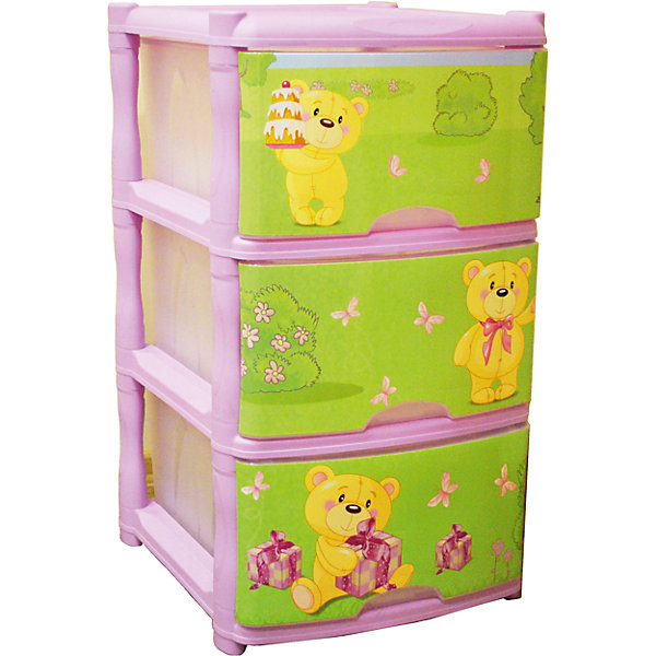 Комод для детской комнаты Bears Tutti 3 ящика, Little Angel, лавандовый Комод для детской комнаты Bears Tutti 3 ящика, Little Angel, лавандовыйДетские комоды<br>Комод для детской комнаты Bears Tutti 3 ящика, Little Angel, лавандовый ? это детская мебель от отечественного производителя . Комод изготовлен из экологически безопасного материала ? полипропилена, который обеспечивает легкость конструкции, прочность, устойчивость к физическим и химическим воздействиям. Окраска комода обладает высокой устойчивостью цвета к внешним воздействиям.<br>Комод для детской комнаты Bears Tutti 3 ящика, Little Angel, лавандовый предназначен для детей в возрасте от 2-х лет. Конструкция и устройство комода полностью отвечают требованиям безопасности: у комода отсутствуют острые углы, у него прочное устойчивое основание, ящики выдвигаются легко. Комод состоит из трех секций с ящиками, ящики вместительные, глубокие. Верхнее основание комода можно использовать в качестве полки. Дизайн комода выполнен в нежных пастельных тонах: на ящики нанесены устойчивые к износу изображения медвежат.<br> <br>Дополнительная информация:<br><br>- Предназначение: для дома<br>- Цвет: лавандовый, розовый<br>- Пол: для девочки<br>- Материал: полипропилен<br>- Размер (Д*Ш*В): 50*41,5*45 см<br>- Количество ящиков: 3 шт.<br>- Вес: 4 кг 091 г<br>- Особенности ухода: разрешается протирать влажной губкой<br><br>Подробнее:<br><br>• Для детей в возрасте: от 2 лет и до 7 лет<br>• Страна производитель: Россия<br>• Торговый бренд: Little Angel<br><br>Комод для детской комнаты Bears Tutti 3 ящика, Little Angel, лавандовый можно купить в нашем интернет-магазине.<br><br>Ширина мм: 500<br>Глубина мм: 415<br>Высота мм: 450<br>Вес г: 4091<br>Возраст от месяцев: 24<br>Возраст до месяцев: 84<br>Пол: Унисекс<br>Возраст: Детский<br>SKU: 4881810