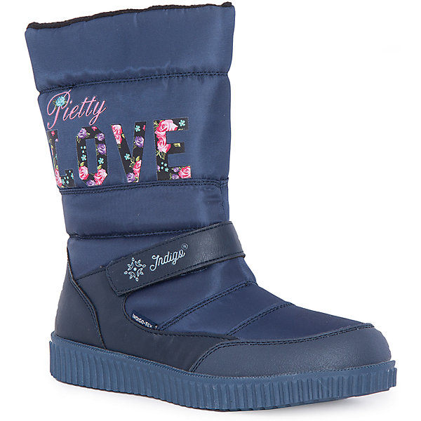 Дутики для девочки Indigo kids Дутики для девочки Indigo kidsДутики<br>Характеристики товара:<br><br>• цвет: синий<br>• материал верха: искусственная кожа, текстиль<br>• материал подошвы: полимер<br>• материал подкладки: шерсть<br>• декорированы принтом<br>• застежка: молния<br>• устойчивая подошва<br>• страна бренда: Российская Федерация<br>• страна изготовитель: Китай<br><br>Сапоги для холодной погоды - это удобно и модно! Для детской обуви крайне важно, чтобы она была комфортной и качественной. Такие сапоги обеспечивают детям необходимый комфорт, а подкладка создает особый микроклимат. Подошва - устойчивая, рифленая. Сапоги легко надеваются и снимаются, отлично сидят на ноге. Модель легкая и продуманная.<br>Обувь от бренда Indigo kids в данный момент завоевала широкую популярность среди российских покупателей, и это не удивительно - ведь она очень качественная и удобная. Продукция компании - это действительно продуманные товары, созданные с применением новейших технологий. Обувь отличается модным дизайном и тщательно разработанной конструкцией. Изделие производится из качественных и проверенных материалов, которые безопасны для детей. <br><br>Сапоги для девочки от торговой марки Indigo kids можно купить в нашем интернет-магазине.<br><br>Ширина мм: 257<br>Глубина мм: 180<br>Высота мм: 130<br>Вес г: 420<br>Цвет: синий<br>Возраст от месяцев: 84<br>Возраст до месяцев: 96<br>Пол: Женский<br>Возраст: Детский<br>Размер: 31,36,35,34,33,32<br>SKU: 4886112
