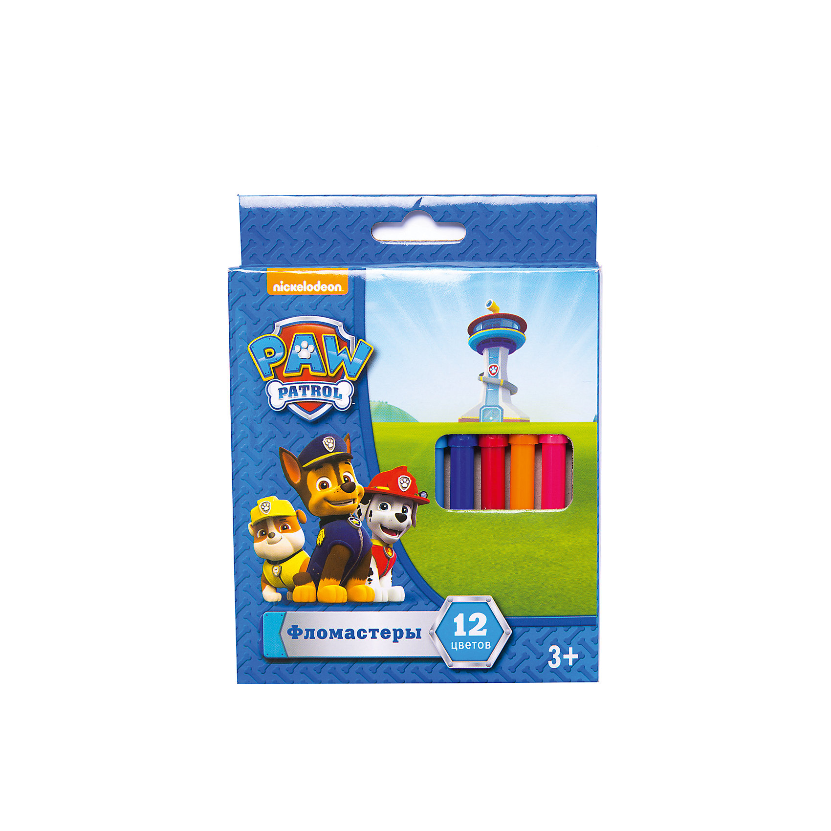 Росмэн Фломастеры Щенячий Патруль, 12 цв. paw patrol 16604 щенячий патруль