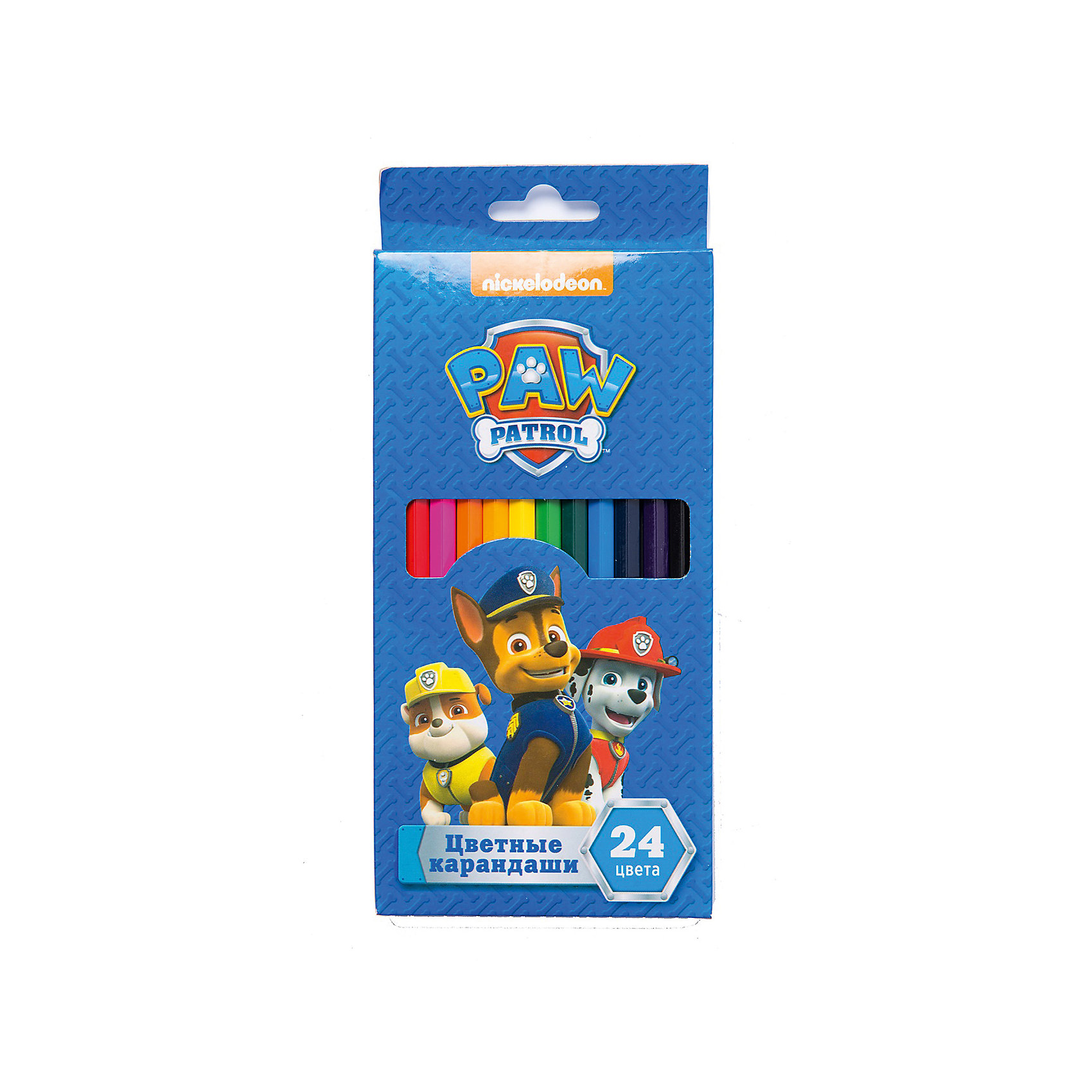 Росмэн Цветные карандаши Щенячий Патруль, 24 цв. paw patrol 16604 щенячий патруль