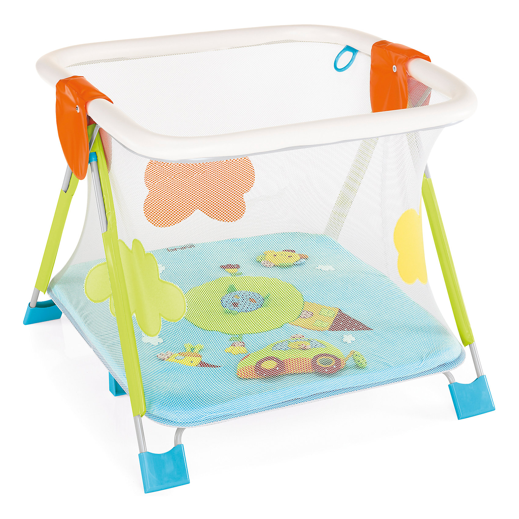 Манеж SOFT & PLAY GIRAMONDO, Brevi, голубой/зеленый/оранжевый Манеж SOFT & PLAY GIRAMONDO, Brevi, голубой/зеленый/оранжевыйИгровые манежи<br>SOFT & PLAY GIRAMONDO, Brevi (брэви) – манеж для детей от рождения до 3 лет, позволяющий ребенку не только находиться в безопасности, но и развиваться. Манеж оснащен четырьмя ручками, чтобы малыш учился подниматься сам и мягкими бортиками во избежание травм. Легко складывается, все ткани можно стирать при температуре 30° С. Яркая расцветка и множество игрушек не оставят вашего ребенка равнодушным!<br>Особенности и преимущества:<br>- 4 ручки-кольца<br>-надежная рама и основание<br>-легко складывается и занимает мало места<br>-три ярких игрушки в комплекте: котенок с погремушкой, чирикающая птичка и машинка с клаксоном, шуршащей поверхностью и специальным безопасным зеркальцем<br>Размеры: 79x79x125 см<br>Вес: 15 кг<br>SOFT & PLAY GIRAMONDO можно приобрести в нашем интернет-магазине<br><br>Ширина мм: 1250<br>Глубина мм: 790<br>Высота мм: 790<br>Вес г: 15000<br>Возраст от месяцев: 3<br>Возраст до месяцев: 36<br>Пол: Унисекс<br>Возраст: Детский<br>SKU: 4902069