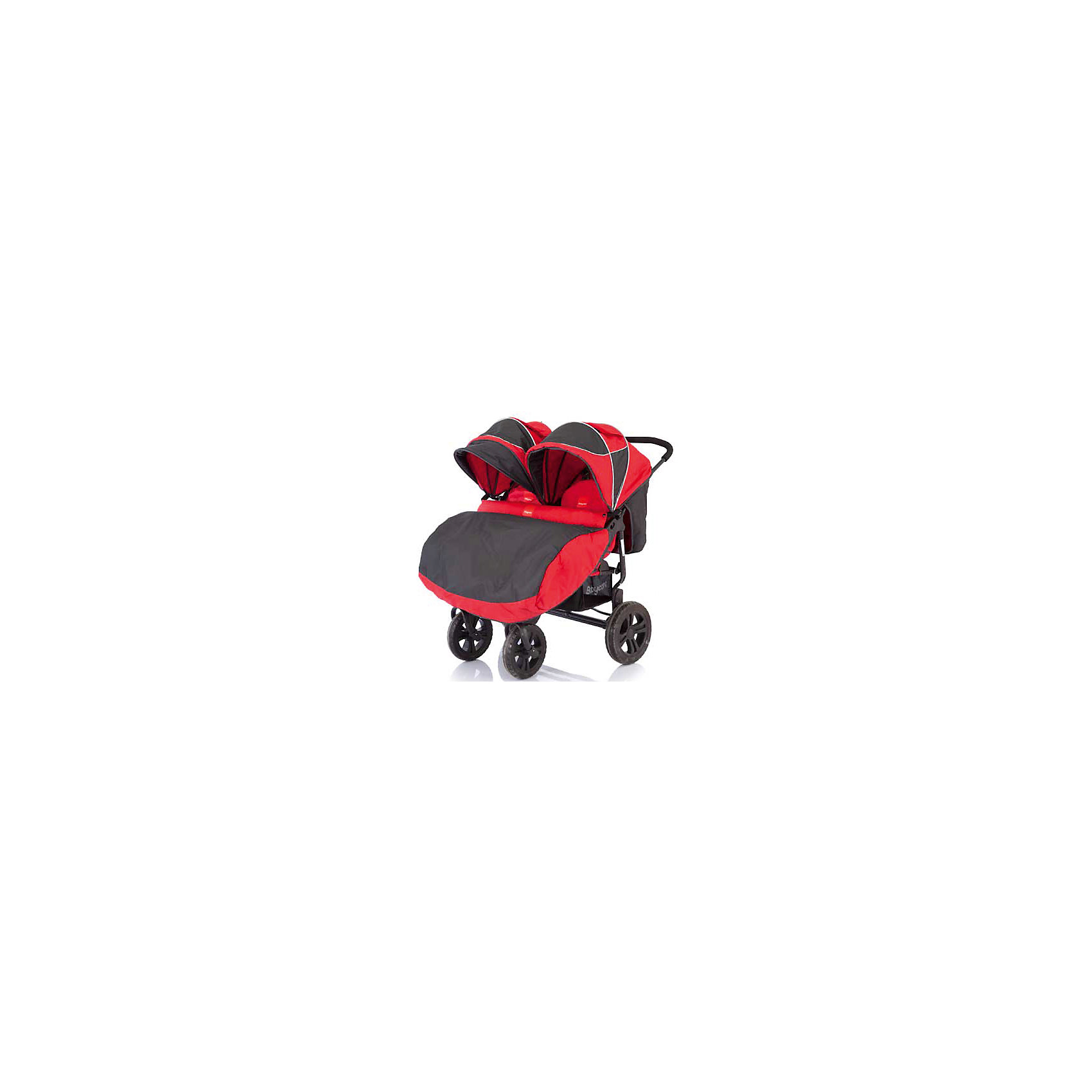 Прогулочная коляска для двойни Cruze DUO, Baby Care, красный Прогулочная коляска для двойни Cruze DUO, Baby Care, красныйBaby Care Cruze Duo - коляска, предназначенная для прогулок с двумя детьми от 6 месяцев до 3,5 лет. Спинка имеет пять положений наклона, включая лежачее, что позволит вашим малышам поспать с комфортом во время прогулки! Передние колёса плавающие, можно зафиксировать. С коляской очень удобно гулять зимой благодаря теплому чехлу для ног и большим колёсам, благодаря которым вы с легкость сможете преодолеть даже заснеженную дорогу. Baby Care Cruze Duo легко складывается и занимает мало места, это очень удобно для транспортировки. Ремни безопасности 5-точечные, мягкий съемный бампер.<br><br>Особенности и преимущества:<br><br>-плавный наклон спинки<br>-удобная корзина для покупок<br>-легко складывается<br>-пять положений спинки<br>-теплый чехол для ног<br>-большой капюшон с окошком на случай плохой погоды<br>-плавающие передние колеса<br><br>Комплектация: дождевик, накидка для ног, солнцезащитный козырек<br><br>Тип: прогулочная для двойни<br><br>Цвет: красный<br>Механизм складывания: книжка<br>Вес: 19 кг<br>Размер: 32x78x78 см<br>Ремни безопасности: 5-точечные, с мягкими накладками<br><br>Ширина шасси: 80 см<br><br>Приобретайте Baby Care Cruze Duo в нашем интернет-магазине<br><br>Ширина мм: 780<br>Глубина мм: 780<br>Высота мм: 320<br>Вес г: 19000<br>Возраст от месяцев: 6<br>Возраст до месяцев: 36<br>Пол: Унисекс<br>Возраст: Детский<br>SKU: 4905308