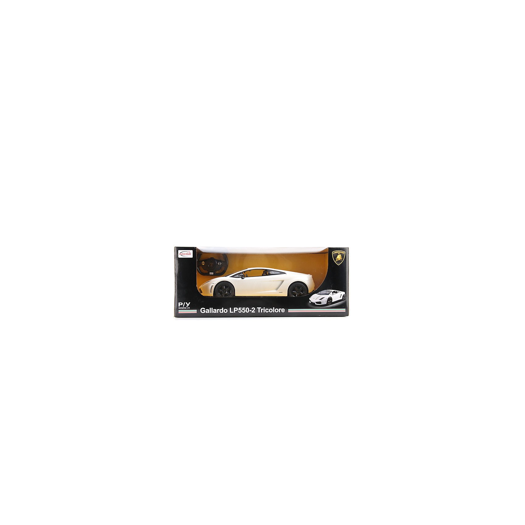 Машина р/у Lamborghini gallardo lp550-2, масштаб 1:10 Машина р/у Lamborghini gallardo lp550-2, масштаб 1:10Радиоуправляемый транспорт<br>Спортивные машины обожает множество современных мальчишек, поэтому машина Lamborghini gallardo lp550-2, выглядящая почти как настоящая, обязательно порадует ребенка. Такие игрушки помогают детям развивать воображение, мелкую моторику, логику и творческое мышление.<br>Машина прекрасно детализирована, она сделана в масштабе 1:10, двигается с помощью аккумулятора и радиоуправления. Игрушка двигается вправо, влево, вперёд, назад. На ней включаются фары и фонарь заднего хода. С такой машиной можно придумать множество игр!<br><br>Дополнительная информация:<br><br>цвет: черный, белый;<br>размер коробки: 25 х 24 х 58 см;<br>вес: 2950 г;<br>материал: металл, пластик;<br>световые эффекты.<br><br>Машину р/у Lamborghini gallardo lp550-2, масштаб 1:10 можно купить в нашем магазине<br><br>Ширина мм: 250<br>Глубина мм: 240<br>Высота мм: 580<br>Вес г: 2950<br>Возраст от месяцев: 36<br>Возраст до месяцев: 60<br>Пол: Мужской<br>Возраст: Детский<br>SKU: 4913602