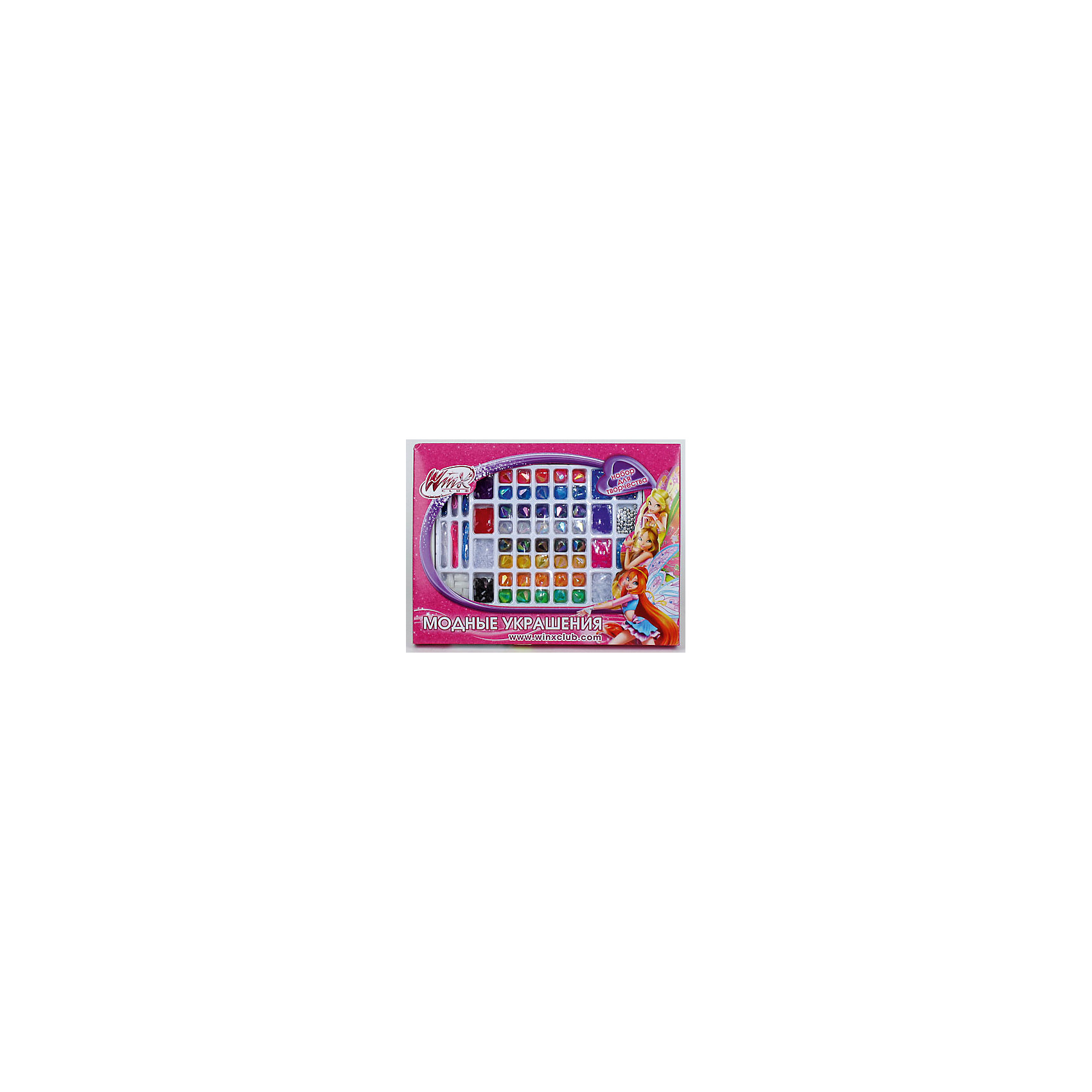 Набор для создания украшений WINX Набор для создания украшений WINXWinx Club<br>Набор для создания украшений Winx позволит начинающей моднице создать свой оригинальный очаровательный образ с помощью фей из мультфильма Winx. В набор входят бусины различных цветов и форм. Прекрасно развивает воображение и фантазию ребенка!<br>Дополнительная информация:<br>-в наборе: бусины разных цветов и размеров, заготовки<br>Сказочный персонаж: Winx Club<br>-вес: 380 грамм<br>-размер упаковки: 34x26x3 см<br>Набор для создания украшений Winx можно приобрести в нашем интернет-магазине.<br><br>Ширина мм: 30<br>Глубина мм: 260<br>Высота мм: 340<br>Вес г: 380<br>Возраст от месяцев: 72<br>Возраст до месяцев: 108<br>Пол: Женский<br>Возраст: Детский<br>SKU: 4915423