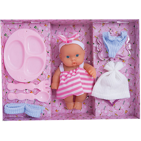 Игровой набор с пупсом , 18 см Игровой набор с пупсом , 18 смКуклы<br>Игры в кукол - это неотъемлемая часть жизни девочек! Такие игры помогают социализации малышей и освоению ими полезных навыков. Также подобные игрушки развивают воображение и мелкую моторику.<br>Этот набор обязательно понравится ребенку. В нем есть не только симпатичный пупс, но и одежда для него, а также аксессуары. Игрушка сделана из качественных и безопасных для ребенка материалов. <br><br>Дополнительная информация:<br><br>цвет: разноцветный;<br>материал: пластик, текстиль;<br>комплектация: пупс, одежда, аксессуары;<br>высота пупса: 18 см;<br>вес: 583 г.<br><br>Набор с пупсом, 18 см, можно купить в нашем магазине.<br><br>Ширина мм: 320<br>Глубина мм: 230<br>Высота мм: 70<br>Вес г: 583<br>Возраст от месяцев: 36<br>Возраст до месяцев: 2147483647<br>Пол: Женский<br>Возраст: Детский<br>SKU: 4916380