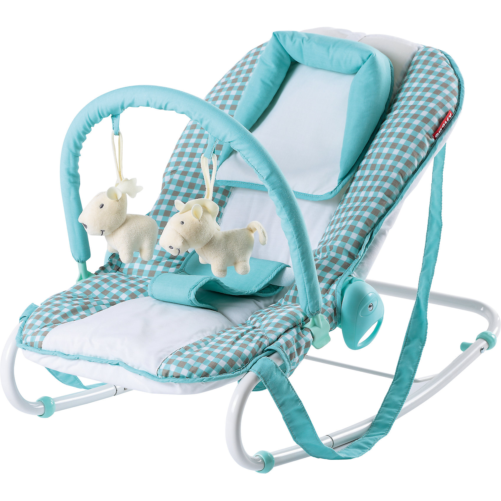 Шезлонг Amalfy НB-8023 Т, Happy Baby, aqva Шезлонг Amalfy НB-8023 Т, Happy Baby, aqvaШезлонги<br>Шезлонг Amalfy НB-8023 Т, Happy Baby, aqva - это удобный и комфортный шезлонг-качалка.<br>С шезлонгом Amalfy НB-8023 Т, Happy Baby (Хэппи Бейби) Ваш малыш сможет всегда находиться рядом с Вами! Шезлонг не трудно установить в любом помещении. Он отлично успокоит и укачает малыша, а благодаря четырем фиксаторам опоры, шезлонг можно зафиксировать в устойчивом горизонтальном положении. Три положения спинки позволят ребенку спокойно отдыхать в горизонтальном положении и бодрствовать в двух полусидящих положениях. Съемная дуга с подвесными игрушками развлечет малыша. Мягкий, тканевый чехол с подголовником для новорожденных обеспечит комфорт вашему крохе. Трехточечные ремни безопасности надежно зафиксируют ребенка в шезлонге. Для остановки качания предусмотрены стопоры-ограничители. Имеется удобная ручка для переноски.<br><br>Дополнительная информация:<br><br>- Рекомендуемый возраст: от рождения до 6 месяцев<br>- Максимальный вес ребенка: 9 кг.<br>- Цвет: голубой<br>- Размер в разложенном виде: 42х64х57 см.<br>- Размер в сложенном виде:44х12х50 см.<br>- Длина сиденья: 75,5 см.<br>- Ширина сиденья: 18 см.<br>- Вес шезлонга: 3,6 кг.<br><br>Шезлонг Amalfy НB-8023 Т, Happy Baby, aqva можно купить в нашем интернет-магазине.<br><br>Ширина мм: 120<br>Глубина мм: 440<br>Высота мм: 500<br>Вес г: 3800<br>Возраст от месяцев: 0<br>Возраст до месяцев: 6<br>Пол: Унисекс<br>Возраст: Детский<br>SKU: 4918834