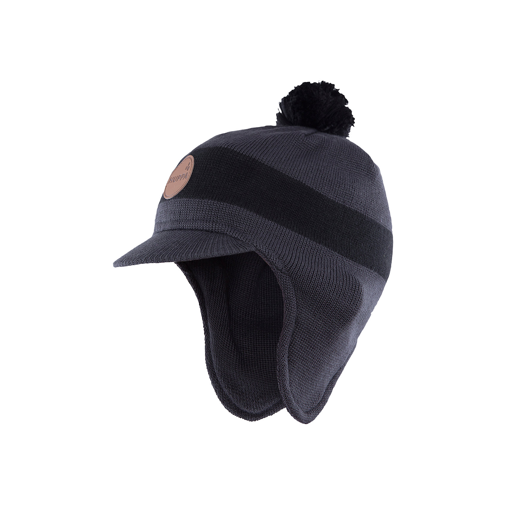 Шапка Huppa Шапка HuppaГоловные уборы<br>Шапка Peak с козырьком от Huppa(Хуппа) надежно сохранит тепло для вашего ребенка. Она изготовлена из шерсти и акрила, с подкладкой из натурального хлопка. Удлиненные бока и козырек защитят малыша от мороза и ветра. Шапка украшена помпоном и эмблемой фирмы. Прекрасно подойдет для холодной погоды.<br><br>Дополнительная информация:<br>Цвет: темно-серый<br>Материал: 30% шерсть мериноса, 70% акрил<br>Подкладка: 100% хлопок<br><br>Шапку с козырьком Huppa(Хуппа) вы можете купить в нашем интернет-магазине.<br><br>Ширина мм: 89<br>Глубина мм: 117<br>Высота мм: 44<br>Вес г: 155<br>Цвет: серый<br>Возраст от месяцев: 12<br>Возраст до месяцев: 24<br>Пол: Мужской<br>Возраст: Детский<br>Размер: 47-49,55-57,51-53<br>SKU: 4923557