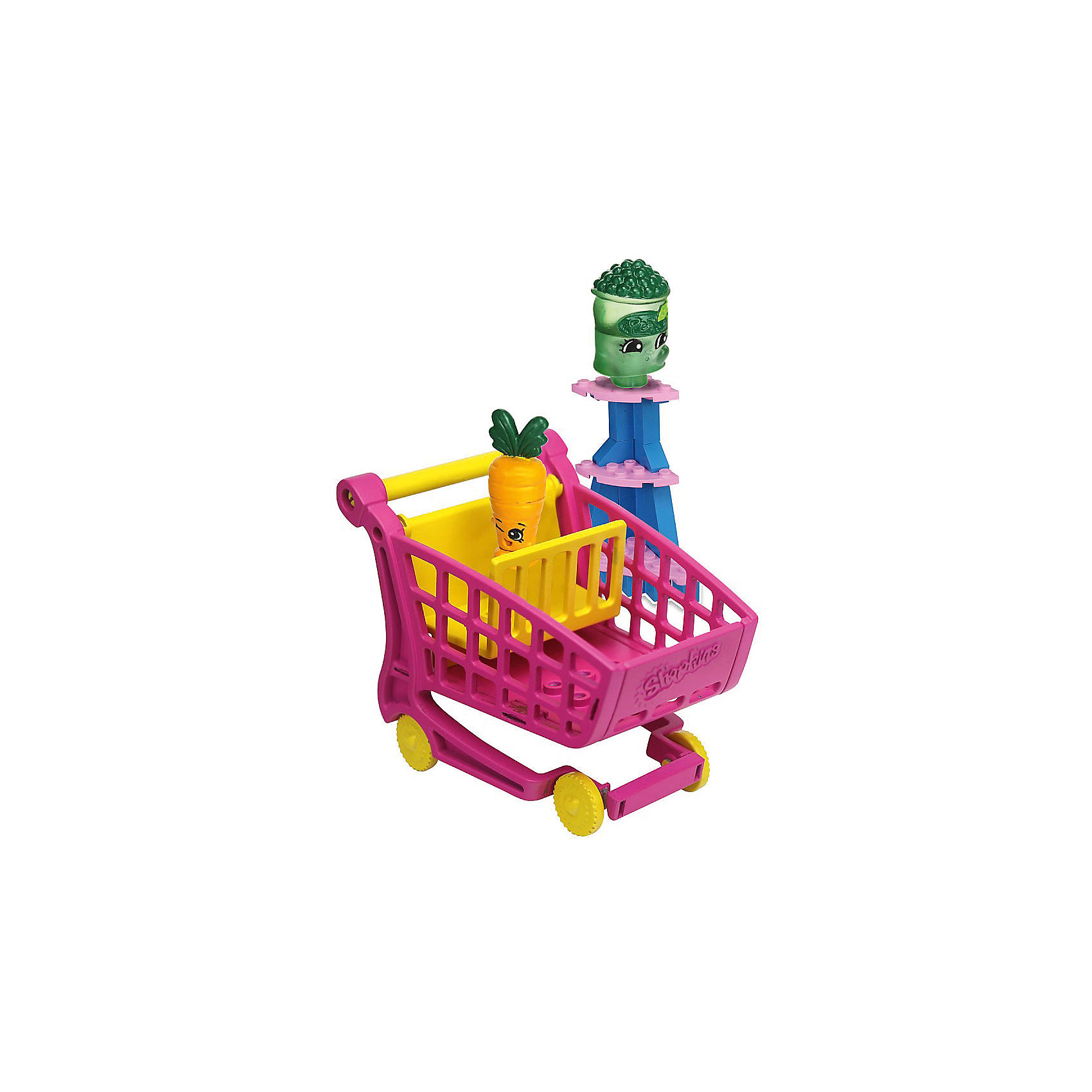 Конструктор «Магазин» Freezy Peazy и Дикая Морковь, Shopkins Конструктор «Магазин» Freezy Peazy и Дикая Морковь, ShopkinsПластмассовые конструкторы<br>Маленьких любителей конструкторов и мультфильма Shopkins приведет в восторг этот набор - с помощью него можно придумывать множество сюжетов игр с обожаемыми героями. Набор состоит из 37 деталей, из них можно сконструировать тележку для покупок. Также в нем есть <br>2 мини-фигурки, они разбираются и состоят из трех частей. Этот комплект ребенок может использовать в наборе с другими конструкторами от Shopkins Kinstructions от The Bridge Direct и Lego. Конструктор дополнен специальными наклейками, с помощью которых постройки можно украшать! Набор сделан из высококачественных материалов в соответствии со стандартами безопасности.<br><br>Дополнительная информация:<br><br>цвет: разноцветный;<br>материал: пластик;<br>деталей: 37 шт;<br>фигурок: 2 шт.<br><br>Конструктор «Магазин» Freezy Peazy и Дикая Морковь, Shopkins можно купить в нашем магазине.<br><br>Ширина мм: 38<br>Глубина мм: 127<br>Высота мм: 178<br>Вес г: 180<br>Возраст от месяцев: 72<br>Возраст до месяцев: 120<br>Пол: Женский<br>Возраст: Детский<br>SKU: 4924449