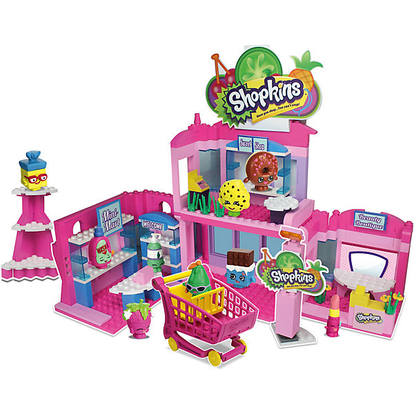 Конструктор Deluxe «В городе Шопвиль», Shopkins Конструктор Deluxe «В городе Шопвиль», ShopkinsПластмассовые конструкторы<br>Развивать мелкую моторику, воображение и внимательность отлично помогают конструкторы! Маленьких любителей конструкторов и мультфильма Shopkins приведет в восторг этот набор - с помощью него можно придумывать множество сюжетов игр с обожаемыми героями. Набор состоит из 410 деталей, из них можно сконструировать целый торговый центр! Также в нем есть 6 мини-фигурок, они разбираются и состоят из трех частей. Этот комплект ребенок может использовать в наборе с другими конструкторами от Shopkins Kinstructions от The Bridge Direct и Lego. Конструктор дополнен специальными наклейками, с помощью которых постройки можно украшать! Набор сделан из высококачественных материалов в соответствии со стандартами безопасности.<br><br>Дополнительная информация:<br><br>цвет: разноцветный;<br>материал: пластик;<br>деталей: 410 шт;<br>фигурок: 6 шт.<br><br>Конструктор Deluxe «В городе Шопвиль», Shopkins можно купить в нашем магазине.<br><br>Ширина мм: 76<br>Глубина мм: 406<br>Высота мм: 292<br>Вес г: 1200<br>Возраст от месяцев: 72<br>Возраст до месяцев: 120<br>Пол: Женский<br>Возраст: Детский<br>SKU: 4924455