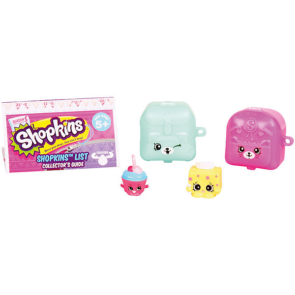Две фигурки в рюкзачках, Shopkins Две фигурки в рюкзачках, ShopkinsИгрушечные продукты питания<br>Любителей конструкторов и мультфильма Shopkins порадует возможность собрать целую коллекцию из персонажей мультика! Герои продаются в непрозрачном пакете, поэтому заранее угадать - кто попадется в этот раз, невозможно. В наборе - две фигурки, еще прилагается рюкзачок. Также в наборе - буклет коллекционера. Герои произведены из высококачественных материалов и соответствует стандартам безопасности. Игрушка имеет компактный размер, поэтому может сопровождать своего владельца в дороге или на прогулках!<br><br>Дополнительная информация:<br><br>цвет: разноцветный;<br>материал: пластик;<br>высота: 2,5 см;<br>комплектация: 2 фигурки, рюкзачок, буклет коллекционера.<br><br>Две фигурки в рюкзачках, Shopkins можно купить в нашем магазине.<br><br>Ширина мм: 78<br>Глубина мм: 40<br>Высота мм: 32<br>Вес г: 40<br>Возраст от месяцев: 60<br>Возраст до месяцев: 120<br>Пол: Женский<br>Возраст: Детский<br>SKU: 4924457
