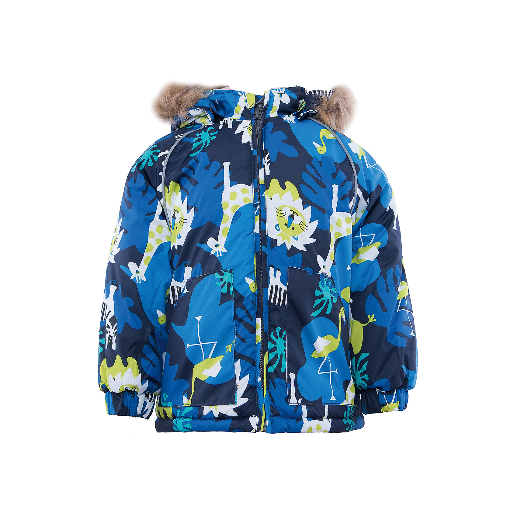 Куртка Huppa Куртка HuppaЯркая зимняя куртка с необычным дизайном VIRGO Huppa(Хуппа).<br><br>Утеплитель: 100% полиэстер, 300 гр.<br><br>Температурный режим: до -30 градусов. Степень утепления – высокая. <br><br>* Температурный режим указан приблизительно — необходимо, прежде всего, ориентироваться на ощущения ребенка. Температурный режим работает в случае соблюдения правила многослойности – использования флисовой поддевы и термобелья.<br><br>Изготовлена из качественных и прочных материалов, с учетом особенностей нежной кожи ребенка. Резинки на рукавах помогут избежать попадания снега под одежду. Специальная мембрана не даст воде и холодному воздуху проникнуть под одежду и поможет избавиться от лишней влаги, выделяемой телом. Мягкая подкладка из фланели отлично позаботится о чувствительной коже крохи и не вызовет раздражения. Модель имеет отстегивающийся капюшон, вместительные карманы и светоотражающие элементы. В этой куртке есть все, что нужно для хорошего настроения во время зимних прогулок!<br><br>Дополнительная информация:<br>Материал: 100% полиэстер<br>Подкладка: фланель - 100% хлопок<br>Цвет: синий/темно-синий<br><br>Куртку VIRGO Huppa(Хуппа) вы можете приобрести в нашем интернет-магазине.<br><br>Ширина мм: 356<br>Глубина мм: 10<br>Высота мм: 245<br>Вес г: 519<br>Цвет: синий<br>Возраст от месяцев: 18<br>Возраст до месяцев: 24<br>Пол: Мужской<br>Возраст: Детский<br>Размер: 92,86,80,104,98<br>SKU: 4928185