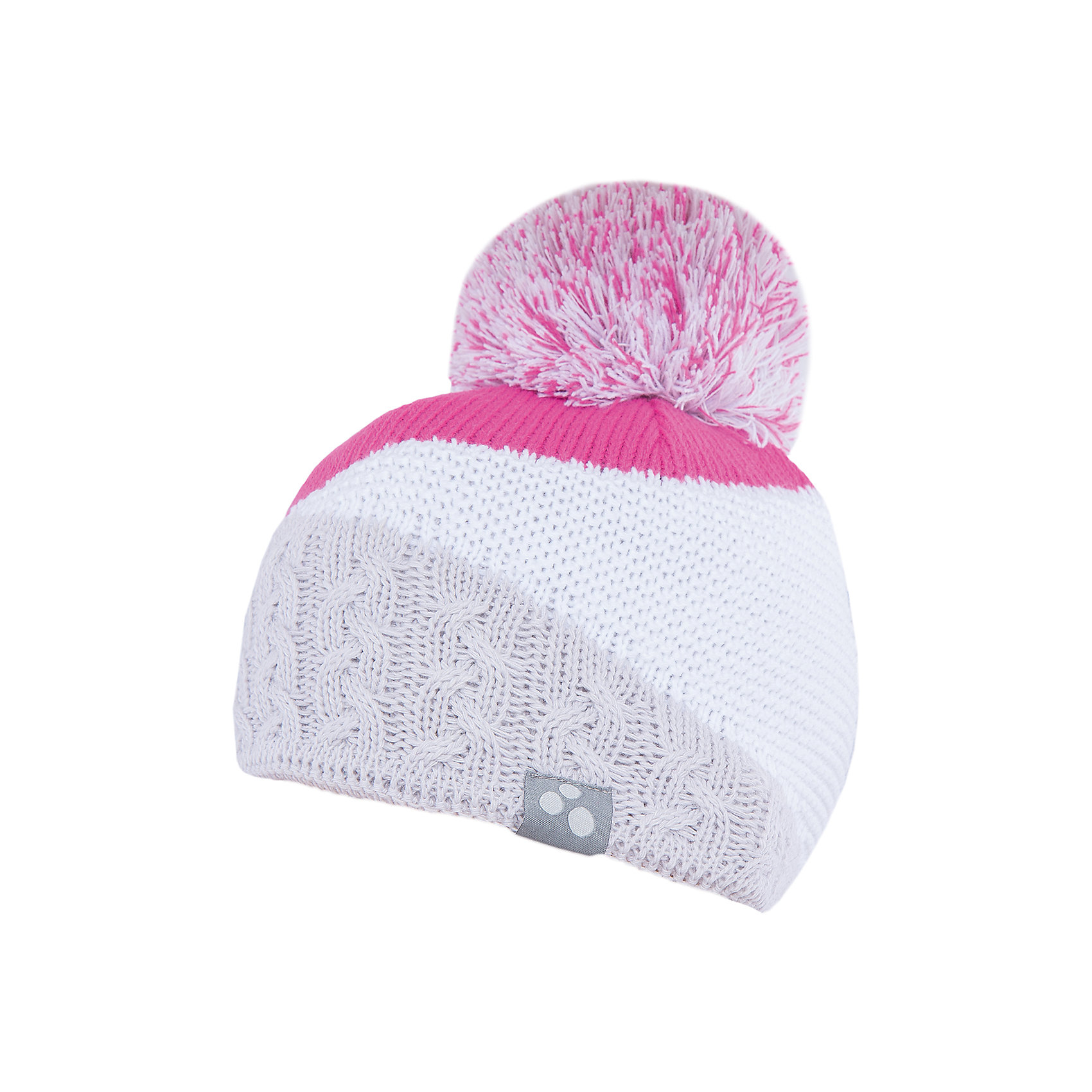 Шапка Morley Huppa Шапка Morley HuppaЗимние<br>Вязаная шапка MORLEY Huppa(Хуппа) изготовлена из шерсти мериноса и акрила. Шапка украшена двухцветным помпоном, рисунком разрезы и вывязанными косичками по нижнему краю. На шапке присутствуют светоотражающие элементы. Отлично смотрится со спортивной одеждой.<br><br>Дополнительная информация:<br>Материал: 50% шерсть мериноса, 50% акрил<br>Цвет: белый/розовый<br><br>Вязаную шапку MORLEY Huppa(Хуппа) можно приобрести в нашем интернет-магазине.<br><br>Ширина мм: 89<br>Глубина мм: 117<br>Высота мм: 44<br>Вес г: 155<br>Цвет: серый<br>Возраст от месяцев: 84<br>Возраст до месяцев: 120<br>Пол: Женский<br>Возраст: Детский<br>Размер: 55-57,55-57,51-53<br>SKU: 4928882