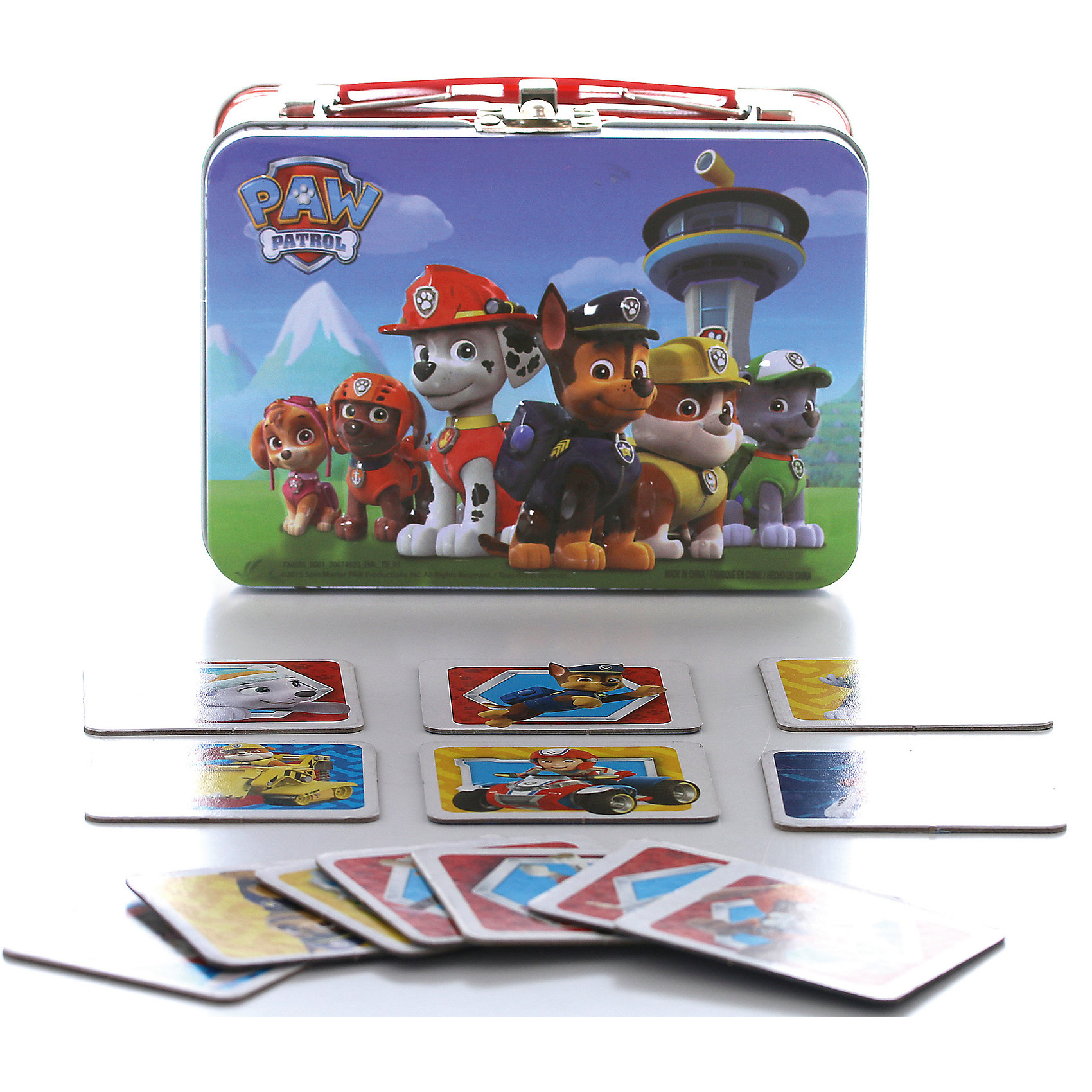 Настольная игра Мемори, Щенячий Патруль, 72 карточки, Spin Master Настольная игра Мемори, Щенячий Патруль, 72 карточки, Spin MasterИгры мемо<br>Мемори - прекрасная настольная игра для Вашего ребенка! Игра состоит из 72 карточек на которых изображены герои мультфильма. Смысл игры: нужное количество парных карточек разложить на столе в случайном порядке рубашкой вверх. Игрокам нужно по очереди открывать по две карточки, если при этом он открывает одинаковые изображения, то забирает карточки себе. Если же открылись разные, игроки запоминают их расположение и переворачивают обратно рубашкой вверх. Цель игры - найти как можно больше пар. Игра очень увлекательна и в то же время полезна тем, что способствует развитию памяти у малыша.<br><br>Дополнительная информация:<br><br>- Возраст: от 3 лет.<br>- В наборе 72 карточки.<br>- Материал: картон.<br>- Размер упаковки: 14х7х11 см.<br>- Вес в упаковке: 250 г.<br><br>Купить настольную игру Мемори 72 карточки Щенячий Патруль, можно в нашем магазине.<br><br>Ширина мм: 145<br>Глубина мм: 70<br>Высота мм: 130<br>Вес г: 388<br>Возраст от месяцев: 36<br>Возраст до месяцев: 84<br>Пол: Унисекс<br>Возраст: Детский<br>SKU: 4929078