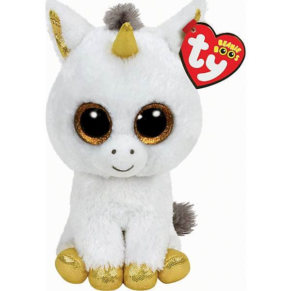 Единорог Pegasus, 15,24 см Единорог Pegasus, 15,24 смМягкие игрушки животные<br>Единорог Pegasus, 15,24 см – игрушка от бренда TY Inc (ТАЙ Инкорпорейтед), знаменитого своими мягкими игрушками, в качестве наполнителя для которых используются гранулы. Единорог выполнен из качественного и гипоаллергенного плюша с ворсом средней длины белого и золотистого цветов. Используемые материалы делают игрушку прочной, устойчивой к изменению цвета и формы, ее разрешается стирать.<br>Единорог Pegasus, 15,24 см TY Inc непременно станет любимой игрушкой для вашего ребенка, а уникальный наполнитель будет способствовать не только развитию мелкой моторики пальцев, но и оказывать релаксирующее воздействие.<br><br>Дополнительная информация:<br><br>- Вид игр: сюжетно-ролевые игры, интерьерные игрушки, для коллекционирования<br>- Предназначение: для дома<br>- Материал: искусственный мех, пластик, наполнитель ? гранулы<br>- Высота: 15, 24 см<br>- Особенности ухода: разрешается стирка<br>Подробнее:<br><br>• Для детей в возрасте: от 3 лет <br>• Страна производитель: Китай<br>• Торговый бренд: TY Inc <br><br>Единорога Pegasus, 15,24 см можно купить в нашем интернет-магазине.<br><br>Ширина мм: 9999<br>Глубина мм: 9999<br>Высота мм: 9999<br>Вес г: 9999<br>Возраст от месяцев: 36<br>Возраст до месяцев: 2147483647<br>Пол: Унисекс<br>Возраст: Детский<br>SKU: 4936259